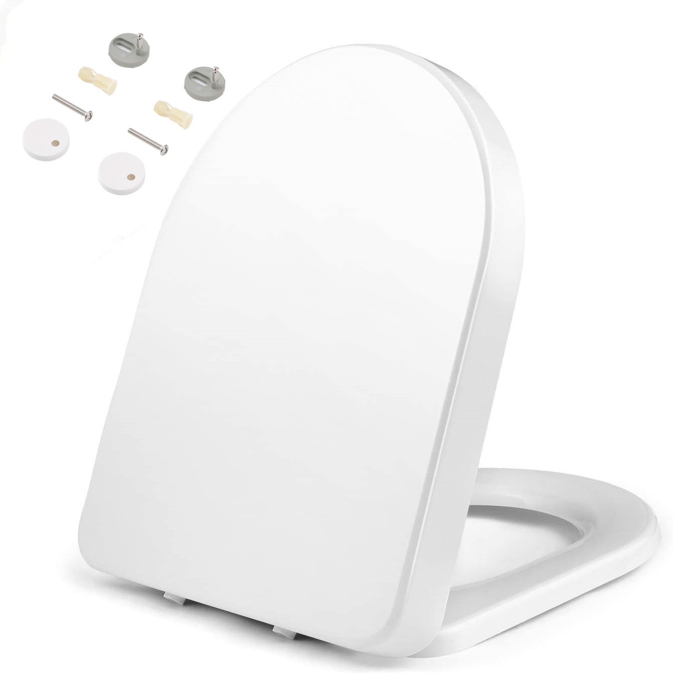 LUCKZON WC-Sitz Toilettendeckel O/D Form mit günstig online kaufen