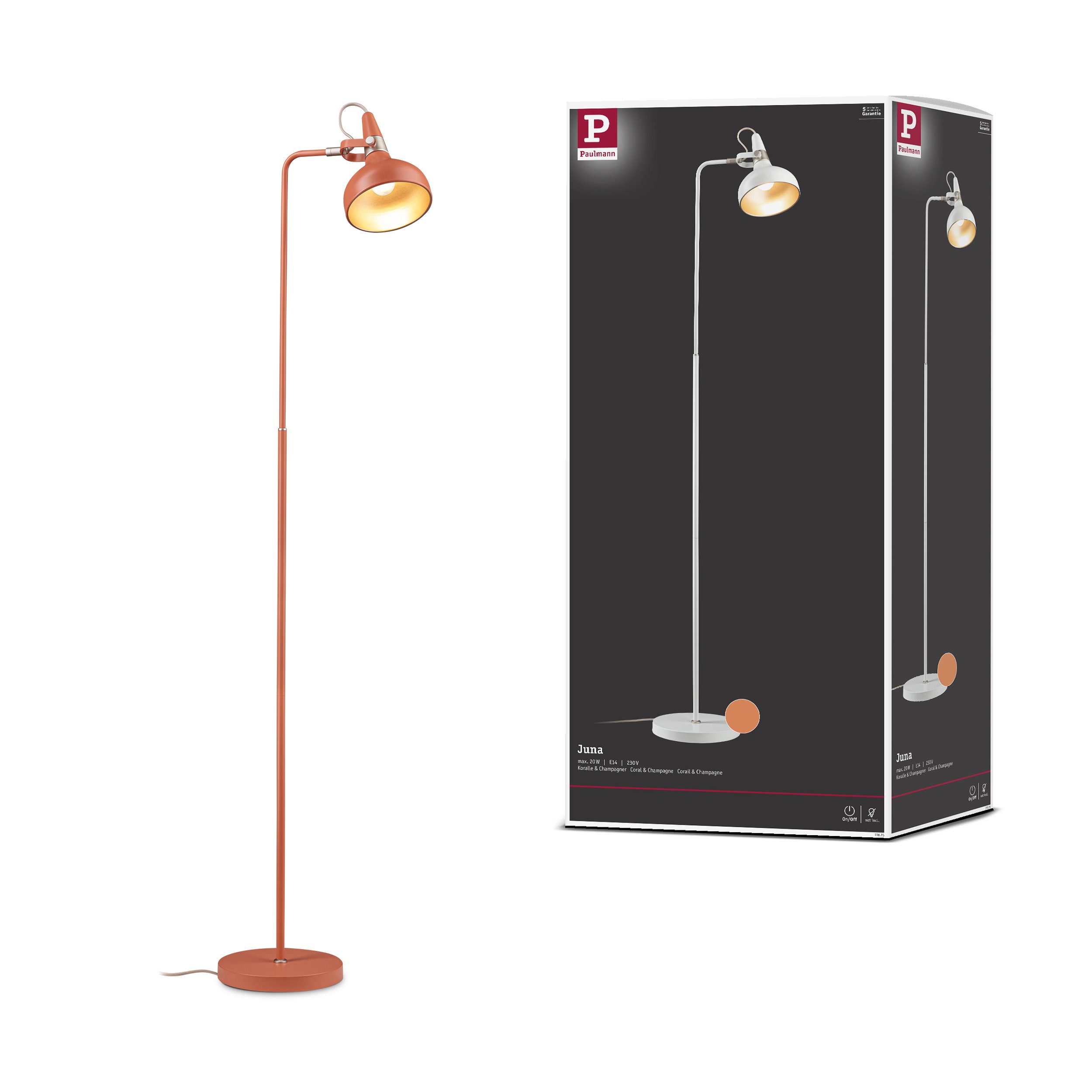 Paulmann Stehlampe Stehleuchte Juna Style E14 max. 20W Peach Metall