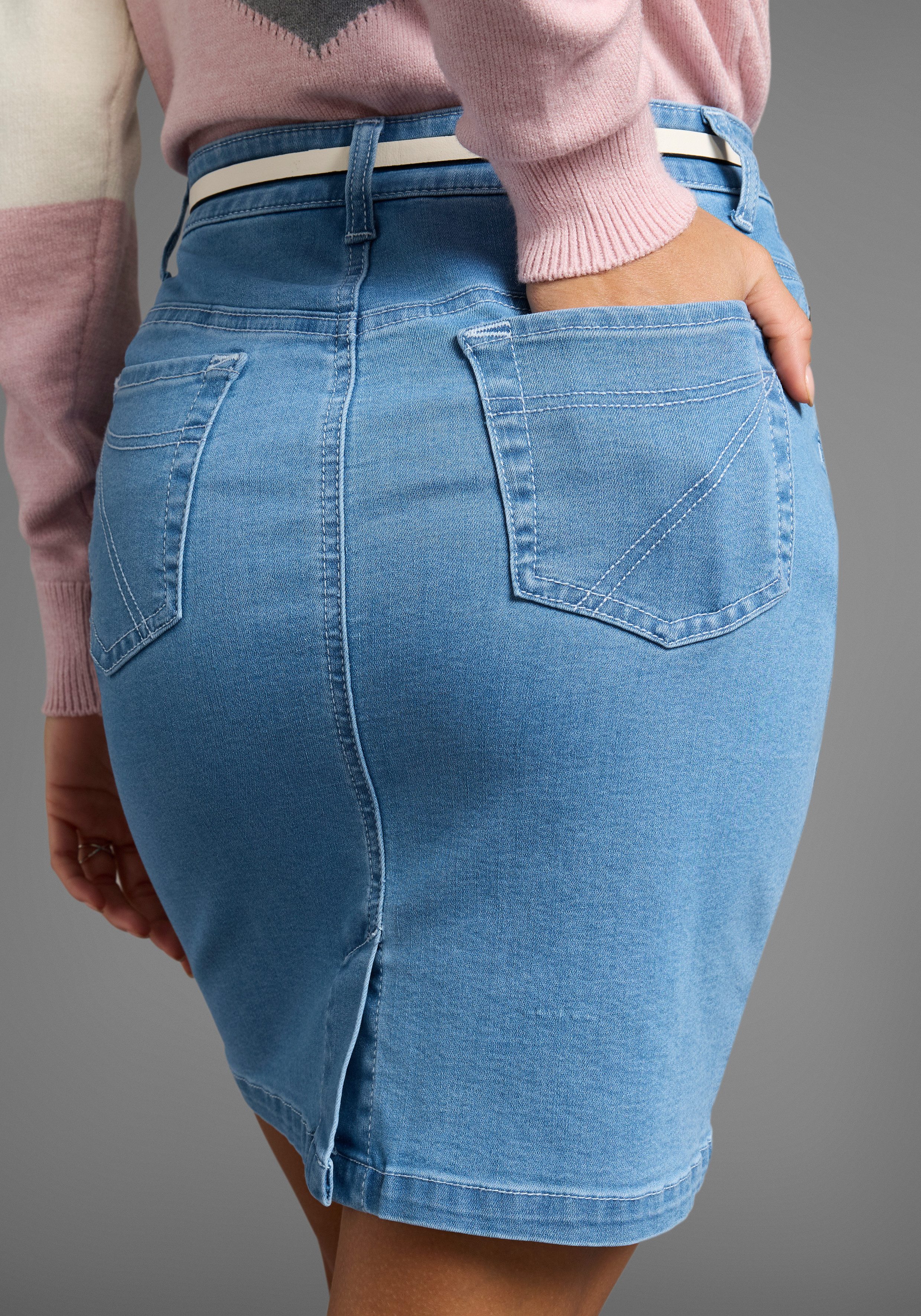 Arizona Jeansrock Ultra-Stretch extra eng geschnitten