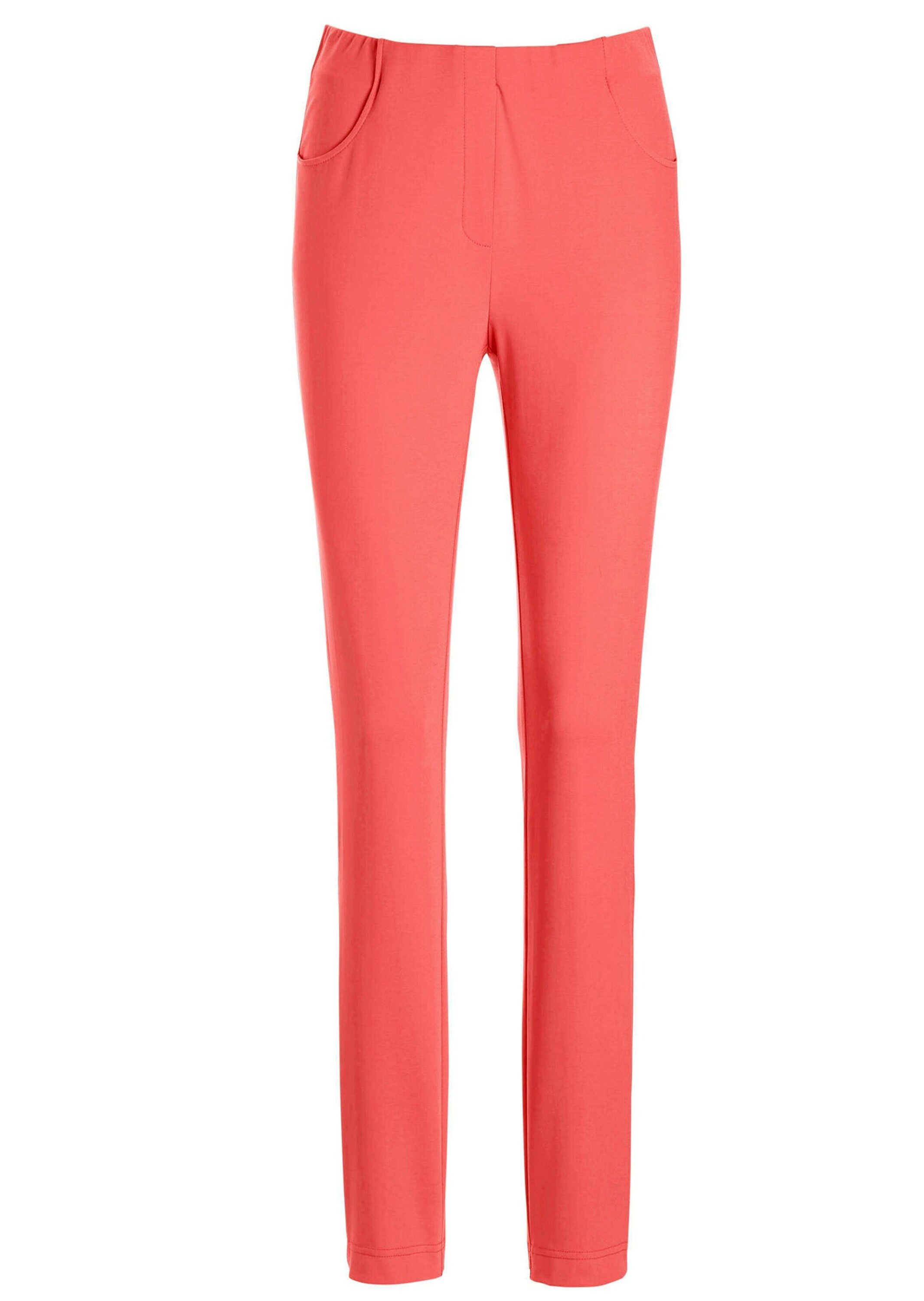GOLDNER Schlupfhose Schmale Hose BELLA mit Schlupfbund Elastische Hose, Schlupfbund, Reißverschluss-Optik, Eingrifftaschen