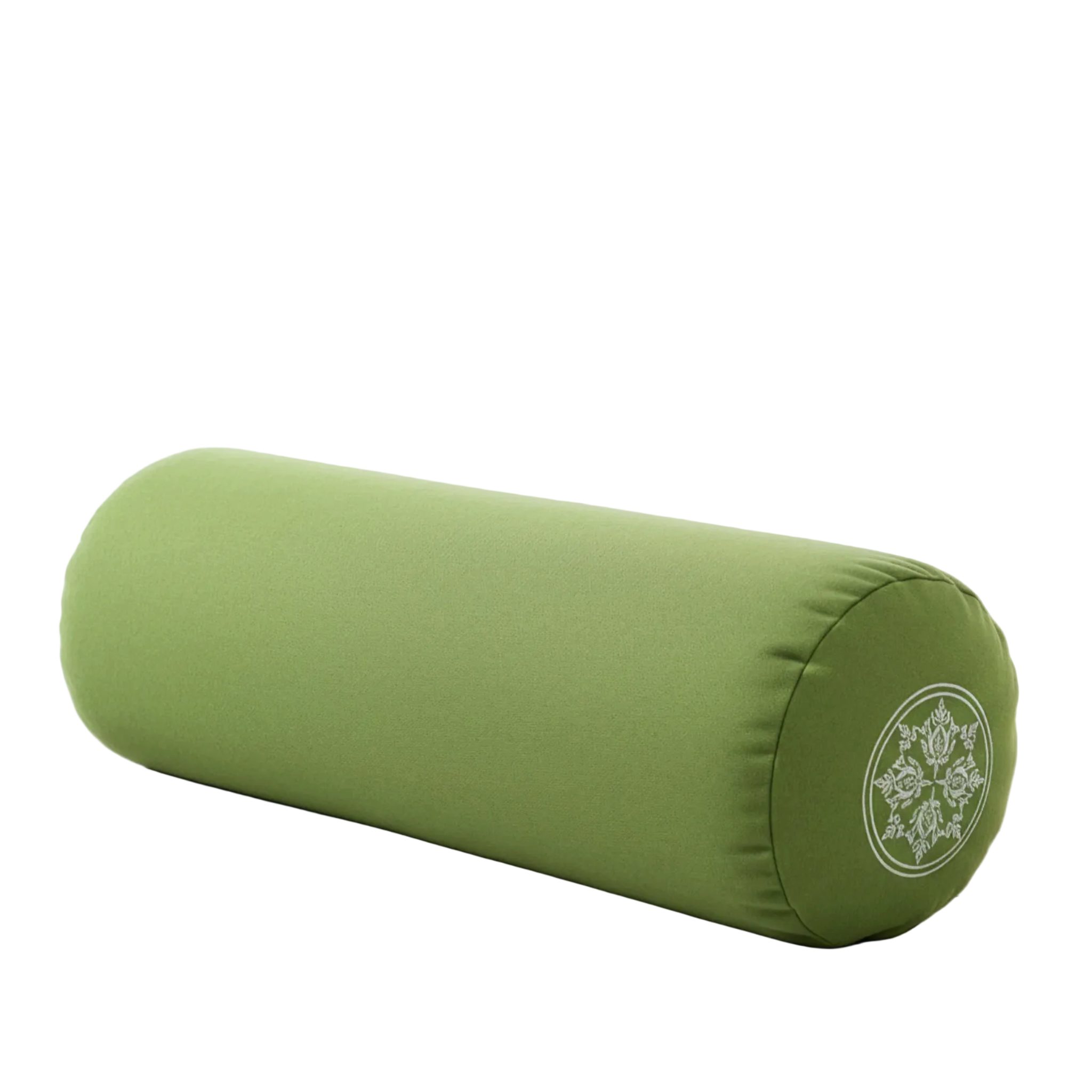 Yogishop Yogakissen Yoga-Bolster rund - vintage - organic cotton, Bolster aus Bio-Baumwolle, ideal für Yin & Restorative Yoga