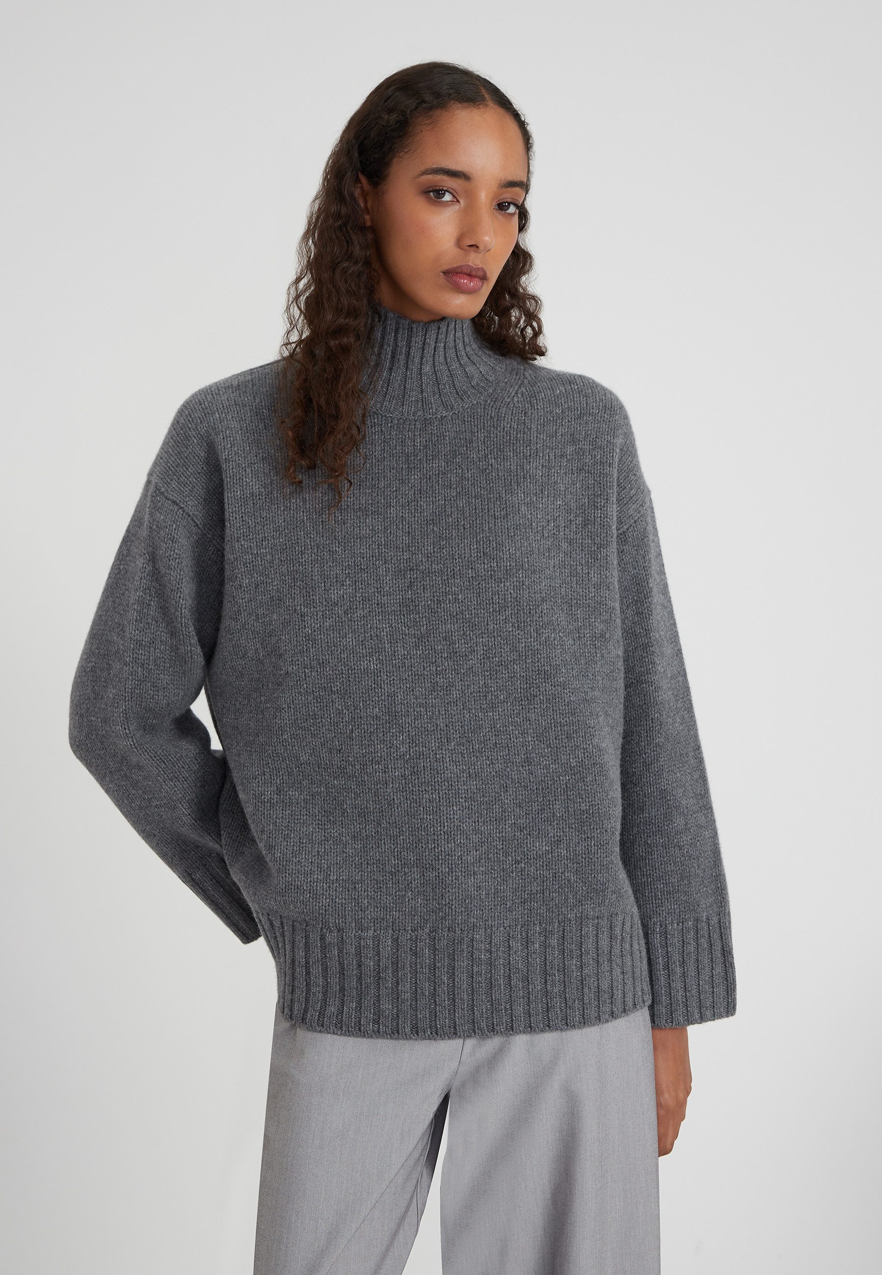 Style Republic Rollkragenpullover Merino-Kaschmir Gemisch OVERSIZED BOXY günstig online kaufen