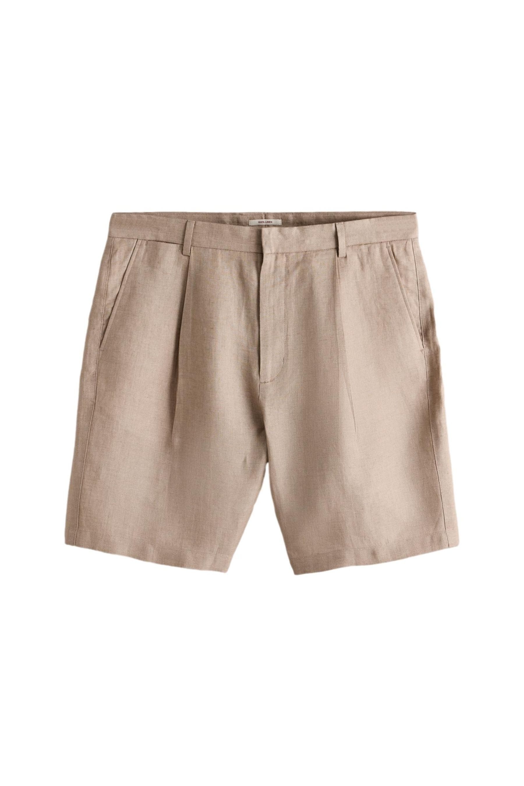 Chinoshorts Chino-Shorts aus 100 % Leinen