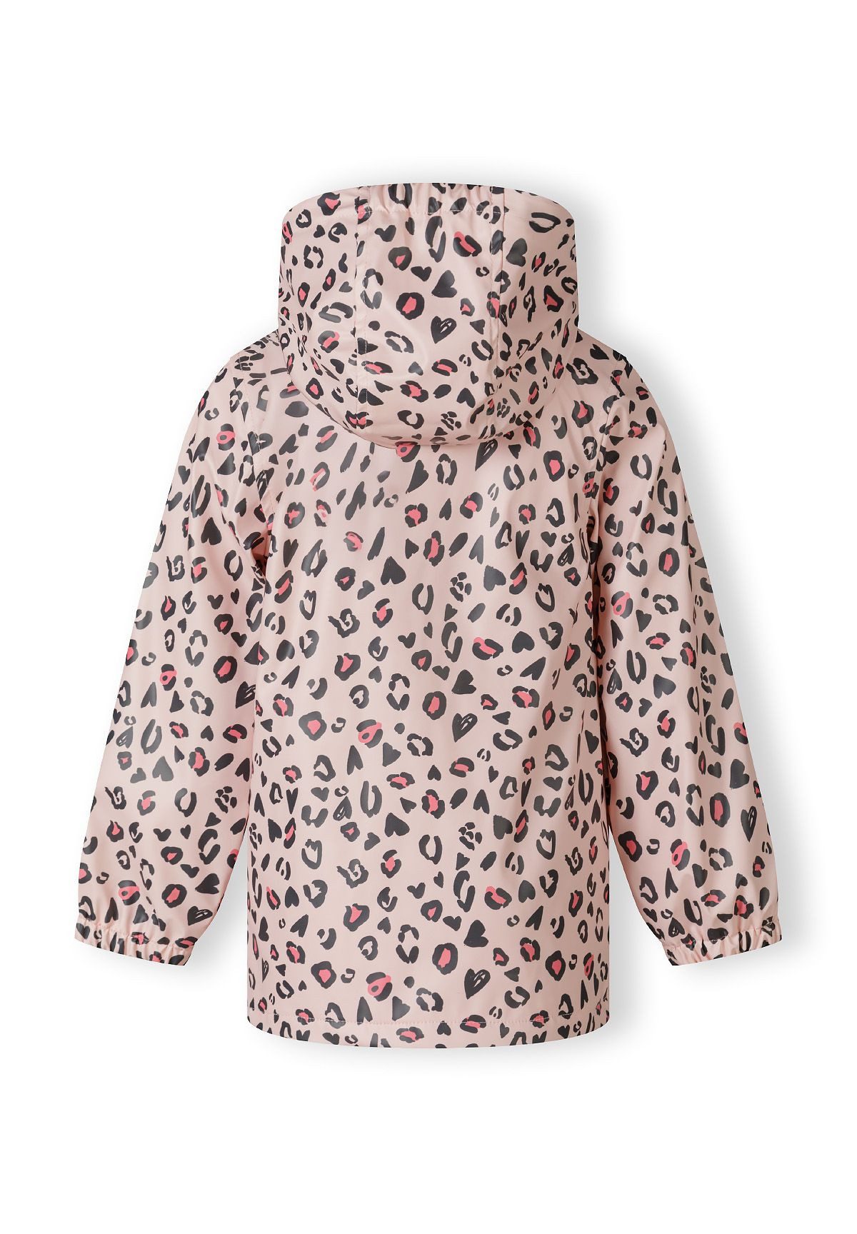 MINOTI Regenjacke Wasserabweisende Jacke für Mädchen mit Fleecefutter, elastische Ärmelabschlüsse