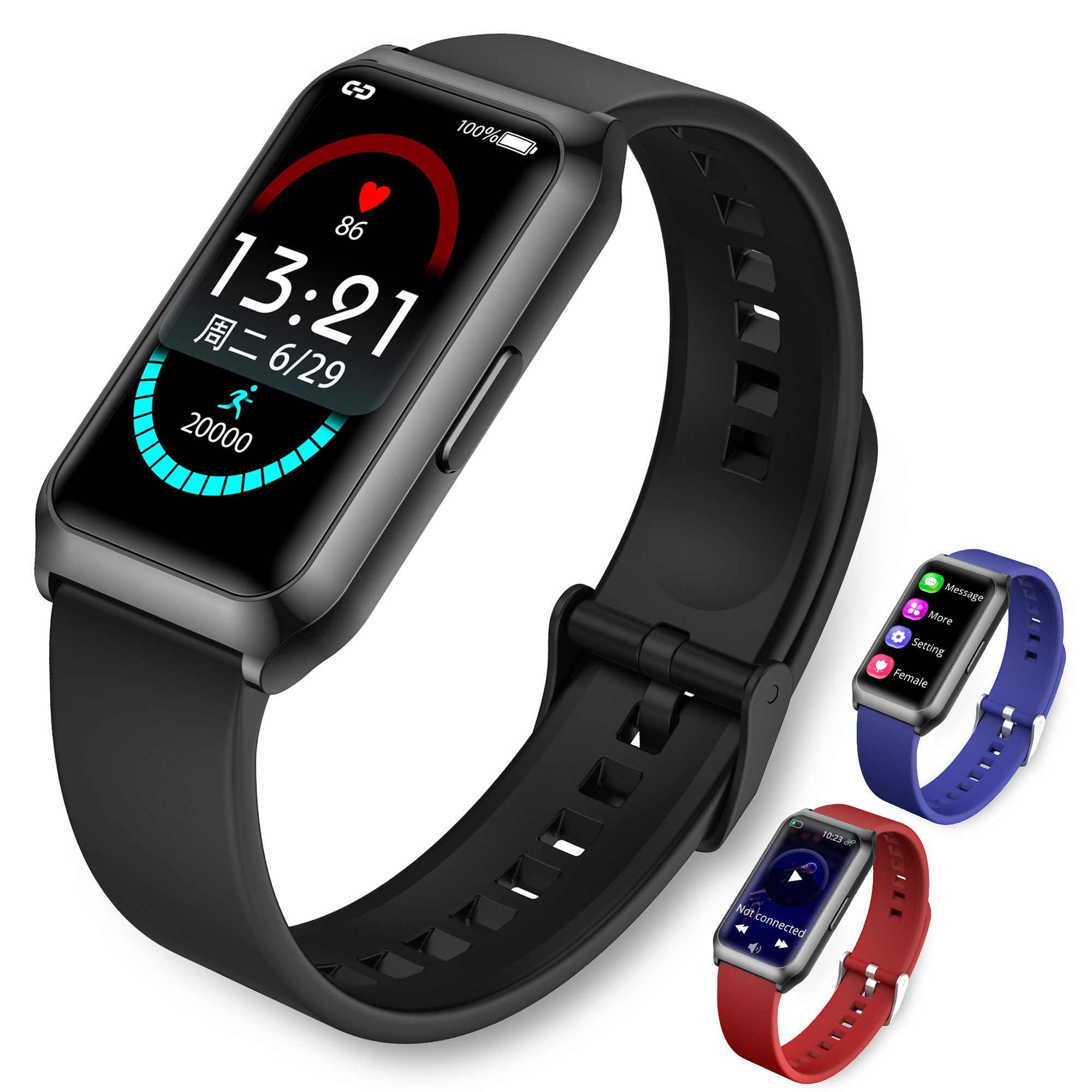 Smartwatch Damen, Intelligente Multifunktions-Sportuhr,Tracker Uhr Smartwatch