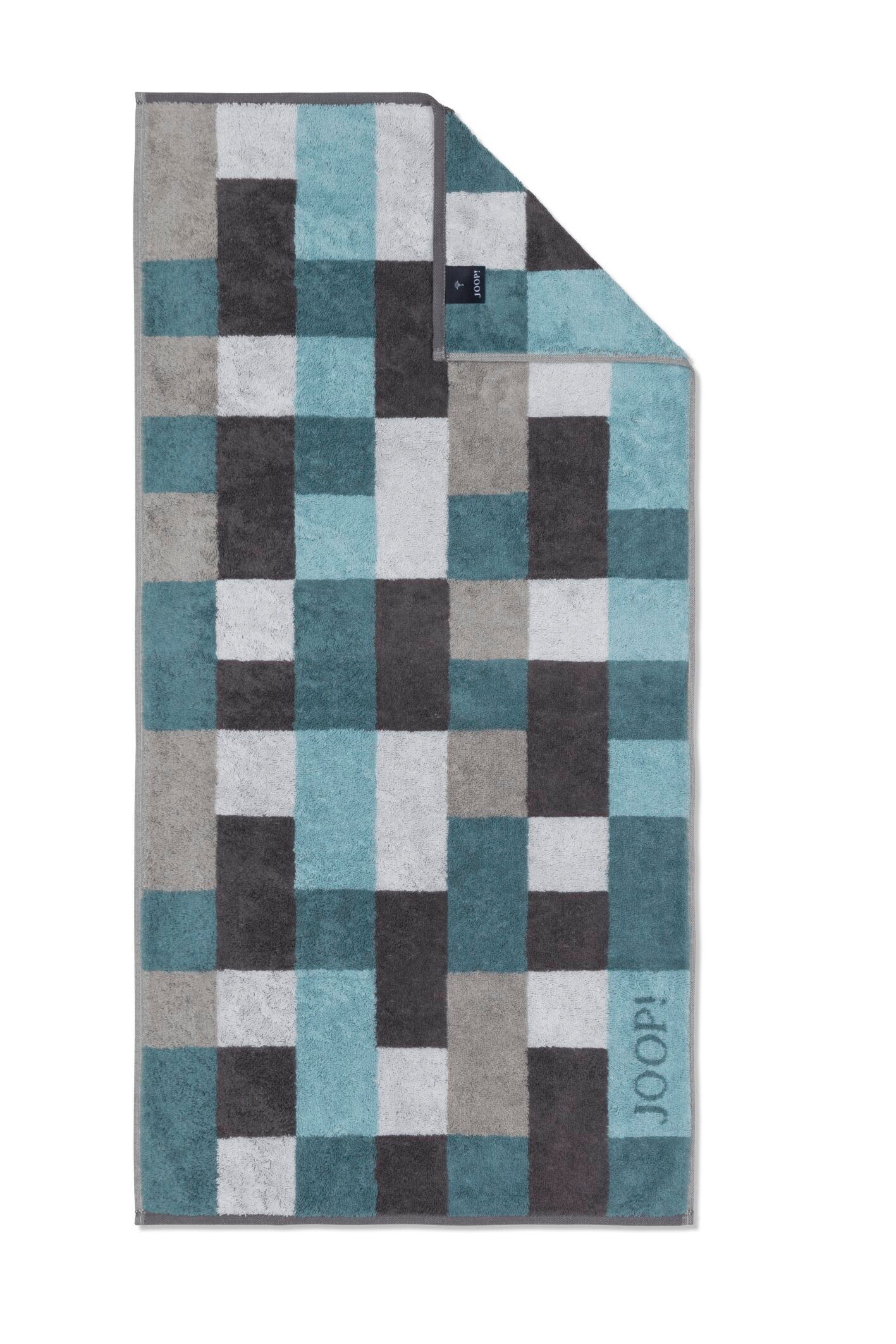 Joop! Handtücher JOOP! LIVING - INFINITY MOSAIC Handtuch-Set, Textil (2-St) Graphite