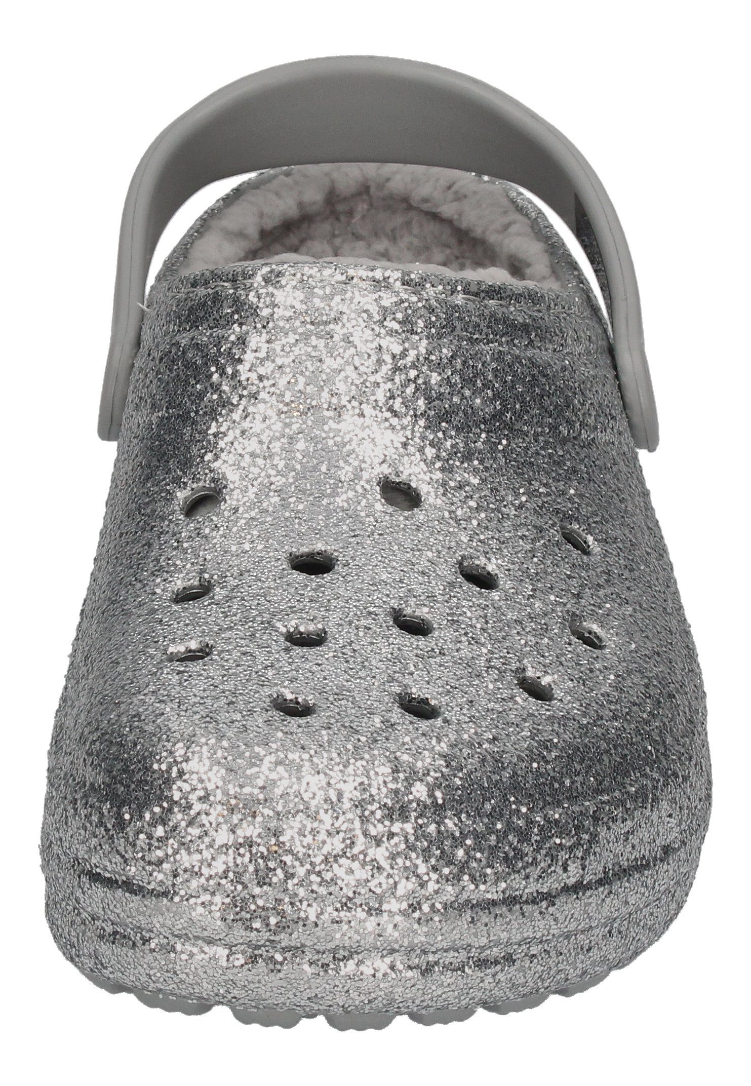 Lined Hausschuh Classic Crocs 207462-00N Silver Clog Glitter