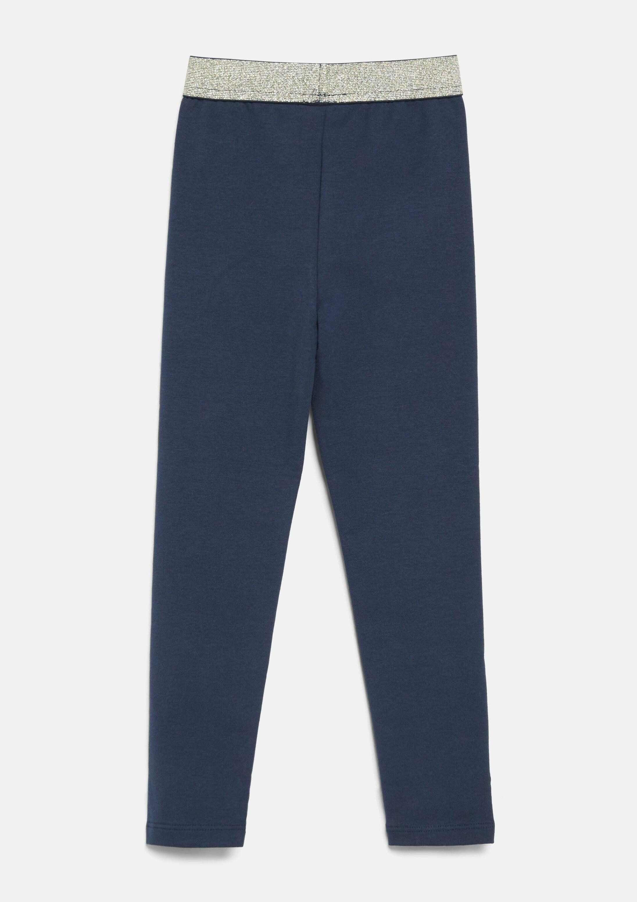 s.Oliver Leggings Leggings Sweat-Leggings mit Glitzerbund