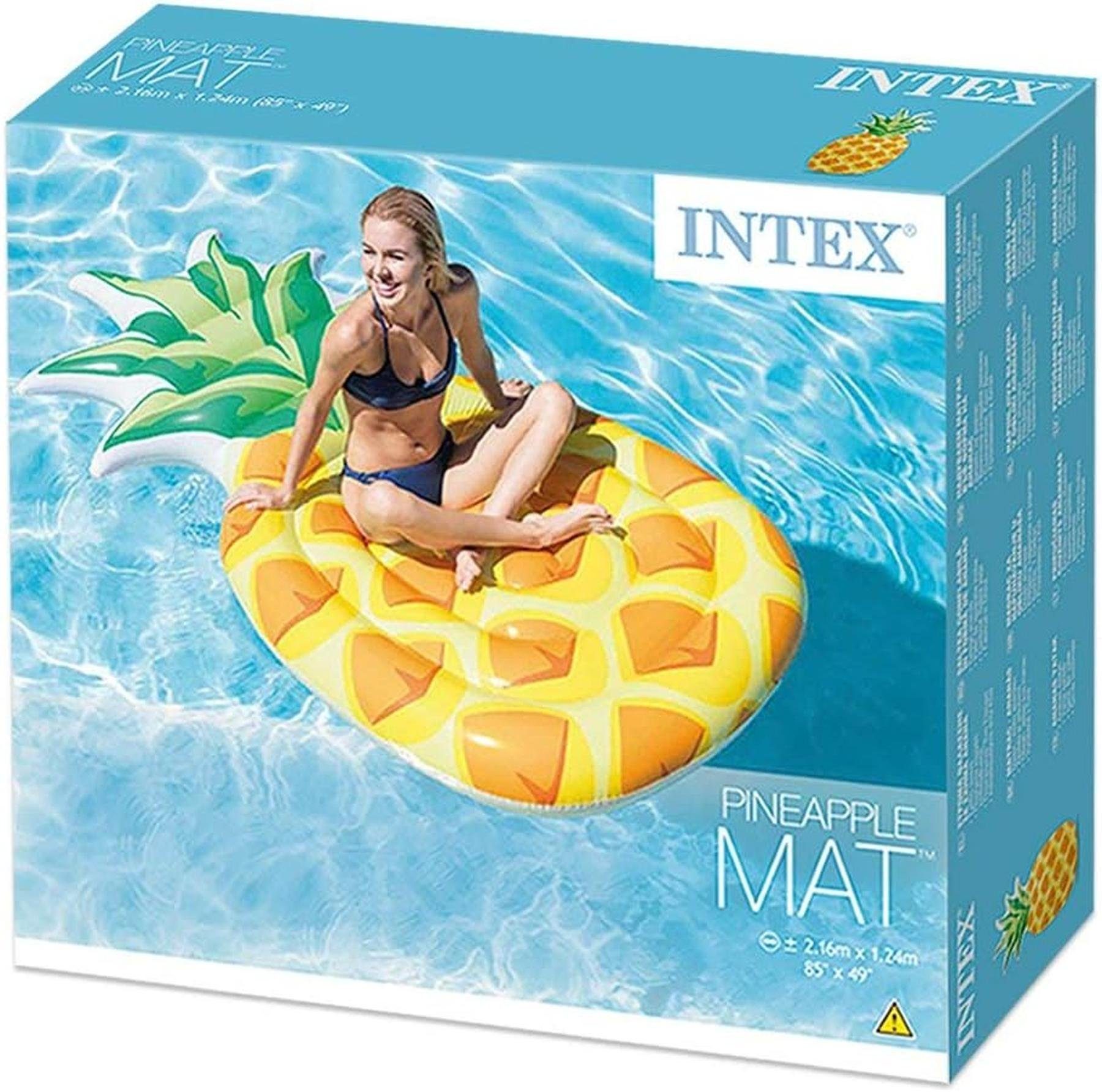 Intex Schwimmsitz Intex 58761 ‎100 Kilogramm Gewicht Luftmatratze aufblasbar bis "Pineapple"