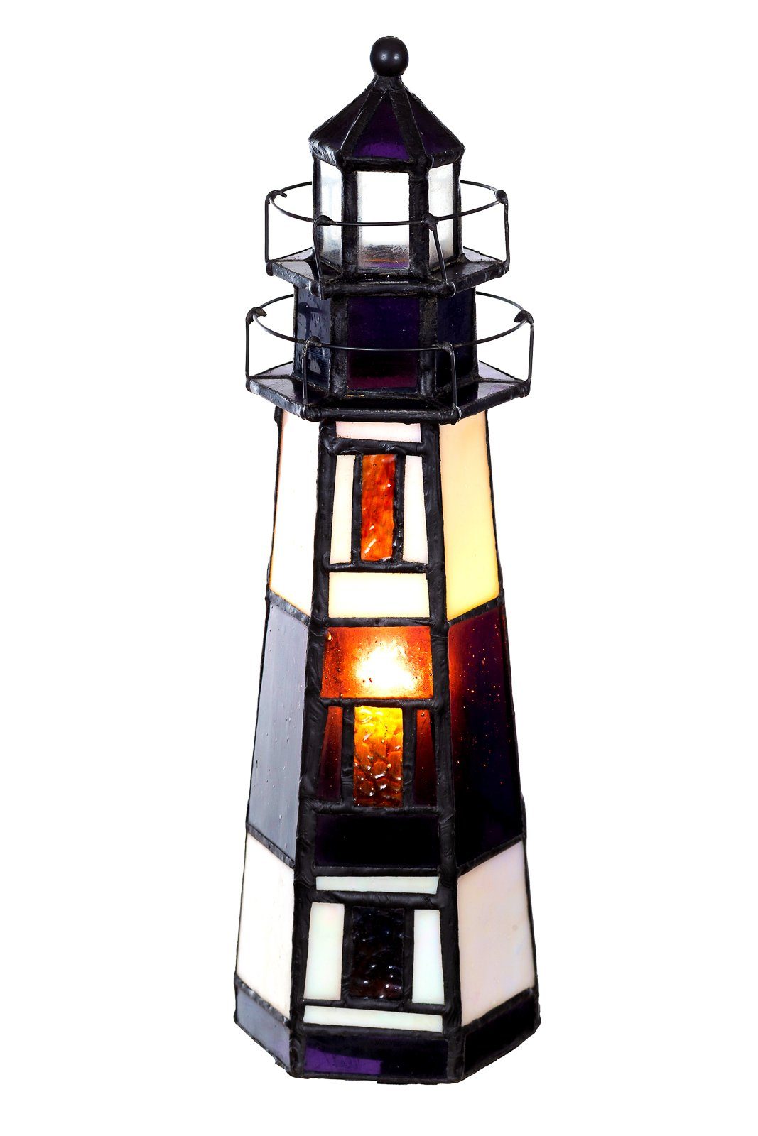 Stehlampe Birendy Tischlampe Tiffany Style Leuchtturm Tif165 Motiv Lampe