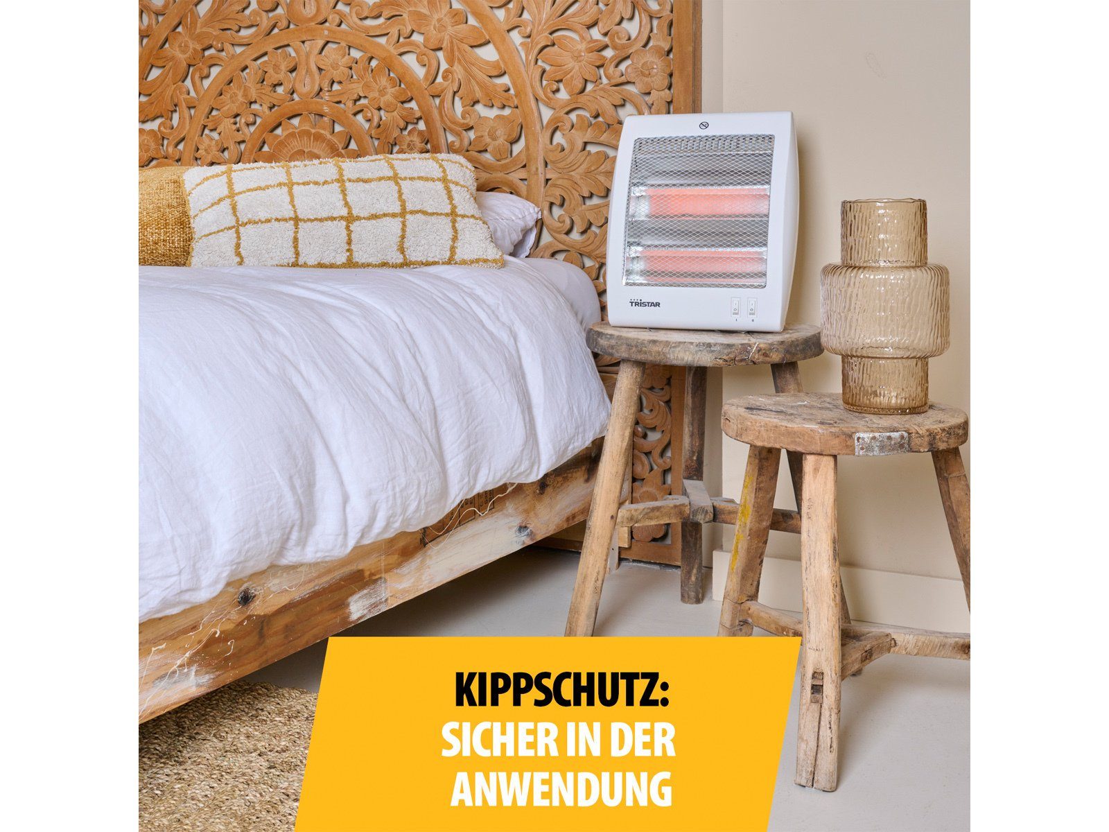 SET leise Heizstrahler, W, Setpoint Elektro Kleiner 2er Wärmestrahler Heizlüfter Schnell-Heizer 800