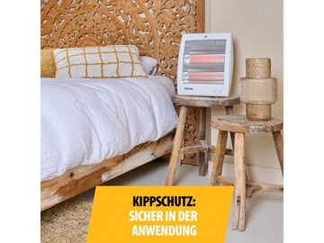 Tristar Heizstrahler, 800 W, Kleiner Heizlüfter leise Elektro Schnell-Heizer Camping Wärmestrahler
