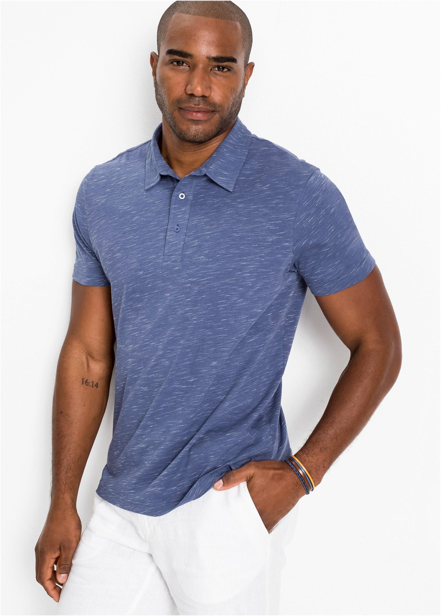 bonprix Poloshirt Regular Fit, Kurzarm, Casual Stil, aus Baumwolle und Poly günstig online kaufen