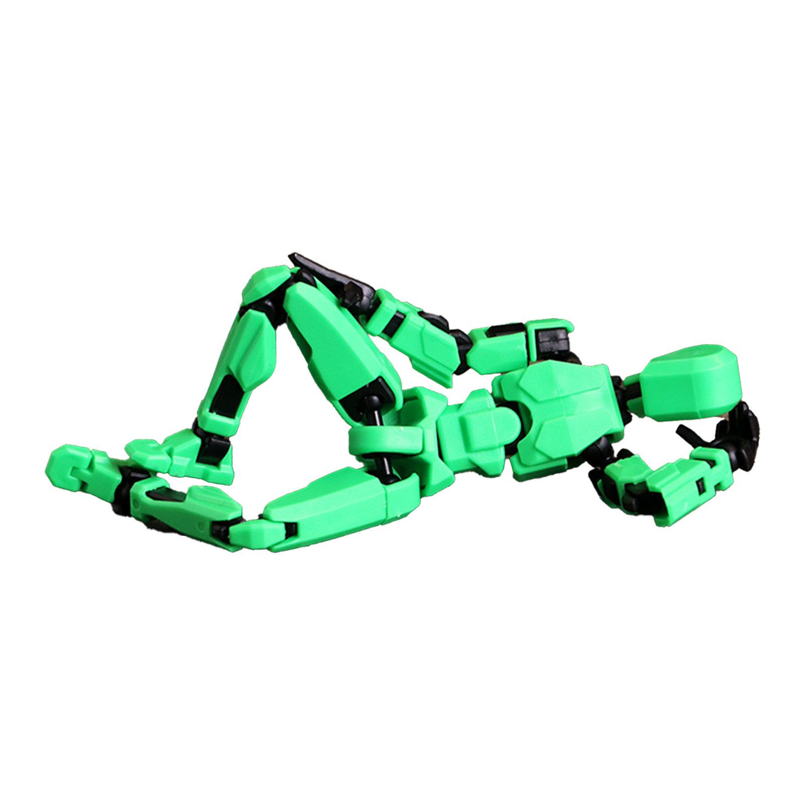 Jumpeak Biegepuppe 3D Spielzeug,Magnetische Puppen,Kunststoffmodell,Kinderspielzeug (Packung, 4 Waffen ausrüsten, 3 Handtypen), Mehrere Farboptionen,Lehrmodell,künstlerisches Schaffen,flexible