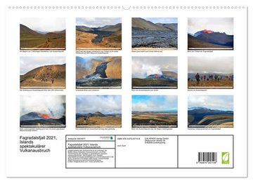 CALVENDO Wandkalender FAGRADALSFJALL 2021, Islands spektakulärer Vulkanausbruch (Premium, hochwertiger DIN A2 Wandkalender 2023, Kunstdruck in Hochglanz)