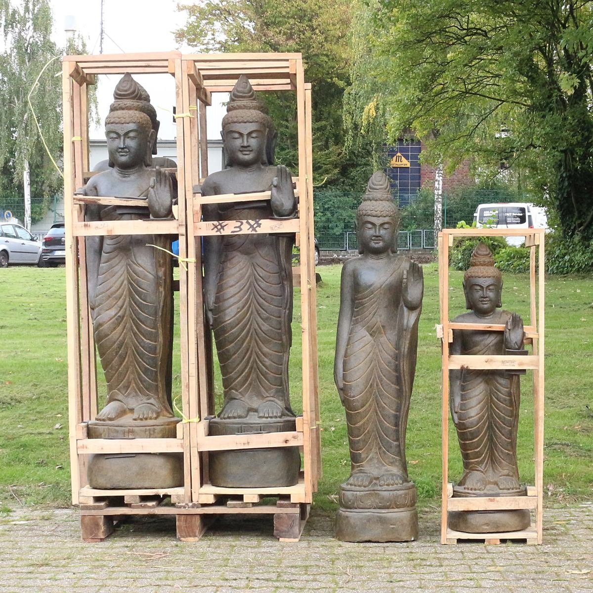 Oriental Galerie Dekofigur Buddha im 150 cm (1 Handarbeit Greenstone Figur in up Herstellung Steinfigur traditionelle St), Hand Antik Ursprungsland