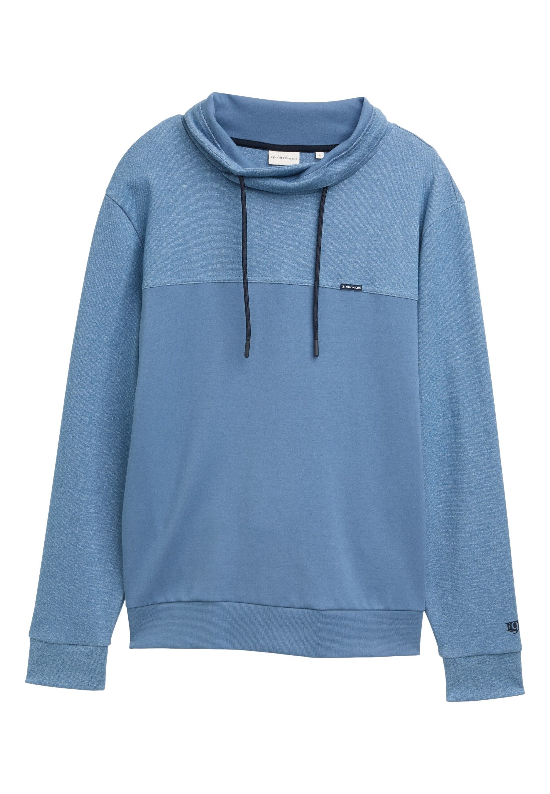TOM TAILOR Sweatshirt Sweatshirt Pullover ohne Kapuze (1-tlg)