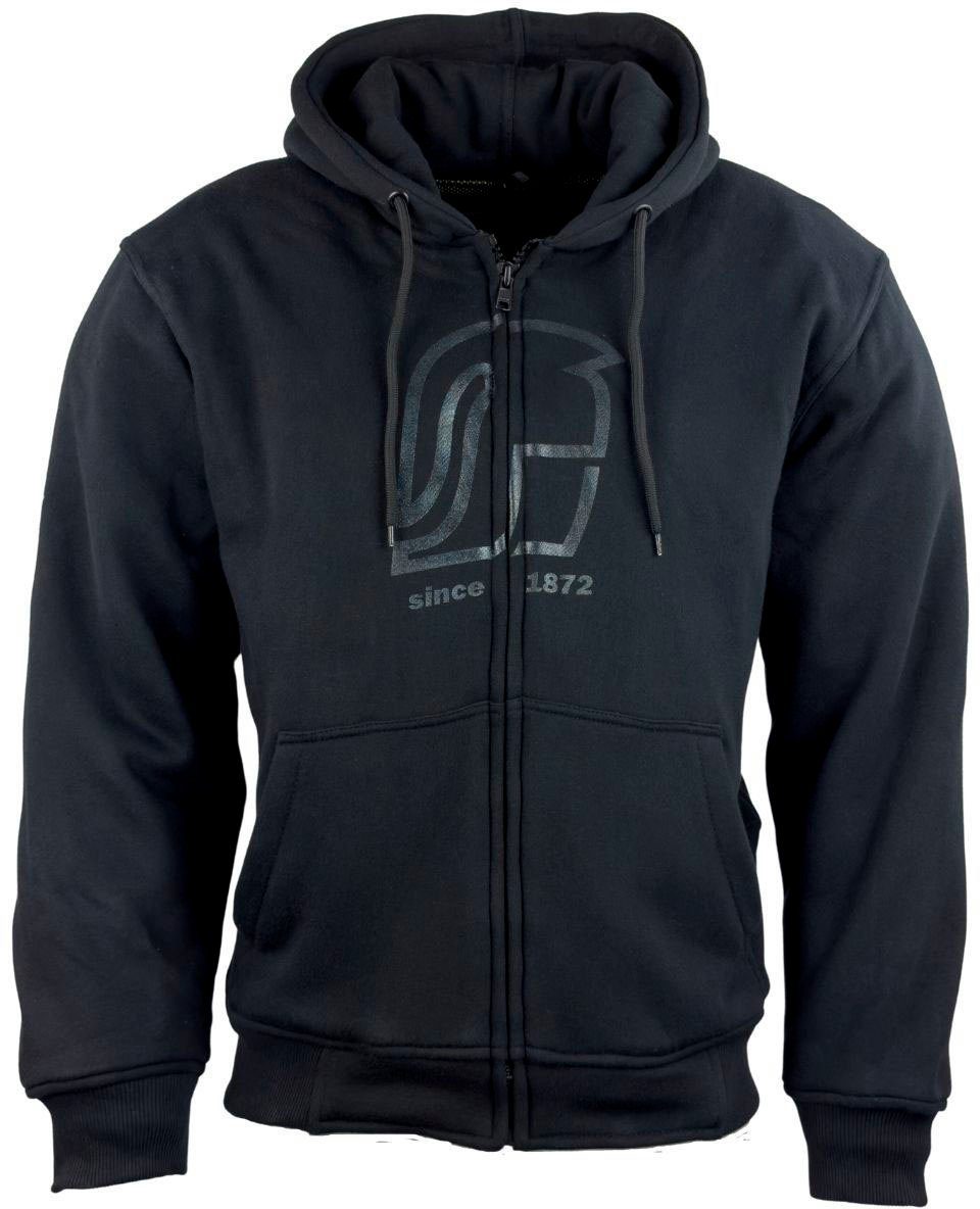 roleff Motorradjacke Hoodie mit Aramid und Protektoren schwarz RO3320