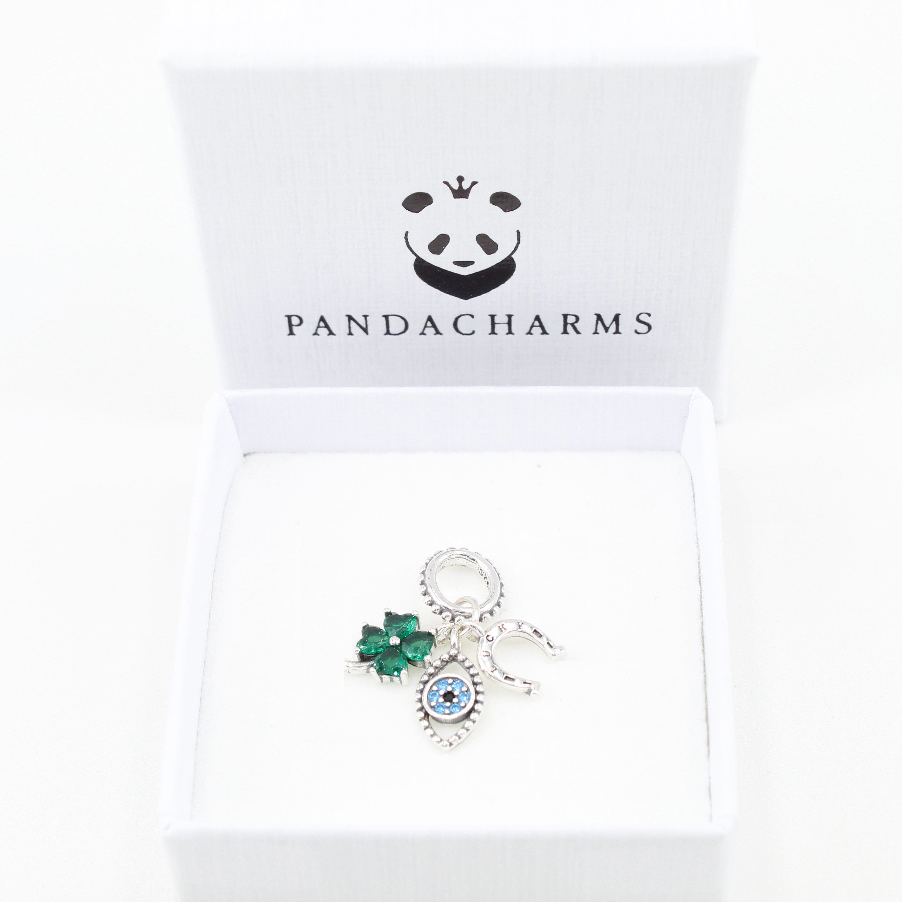 PANDACHARMS Bead Alle Glücksbringer Charm Anhänger, 925er Sterling Silber