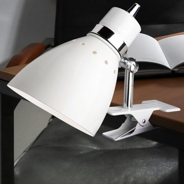 Steinhauer LIGHTING Klemmleuchte, Leuchtmittel nicht inklusive, Tisch Lampe Klemm Strahler Wohn Ess Zimmer Beleuchtung Spot Leuchte