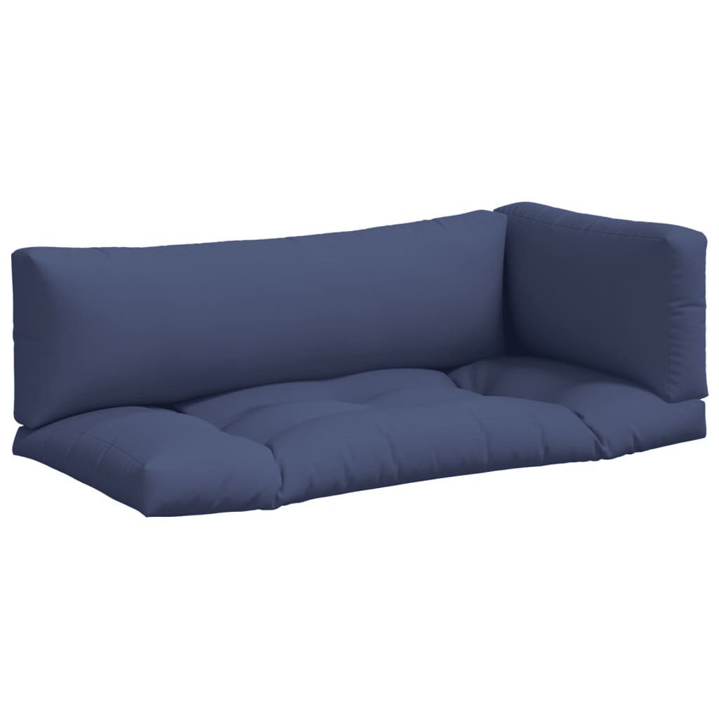 vidaXL Sitzauflage Palettenkissen 3 Stk. Marineblau günstig online kaufen
