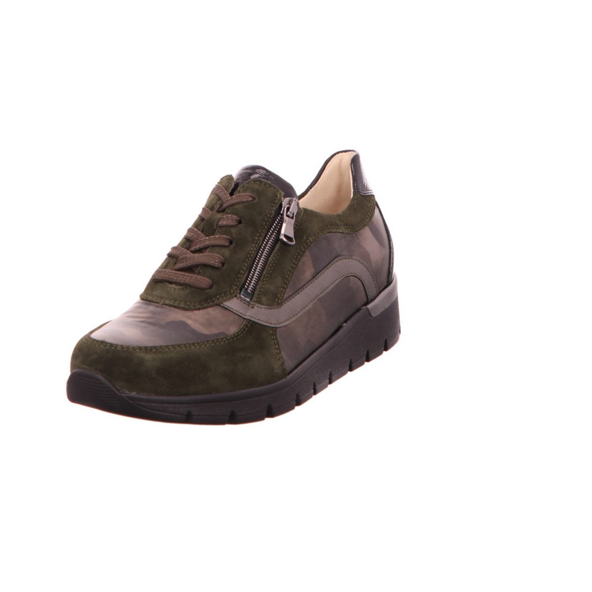 Komfort Schnürer für Damen in schieferschiefer Schnürschuh