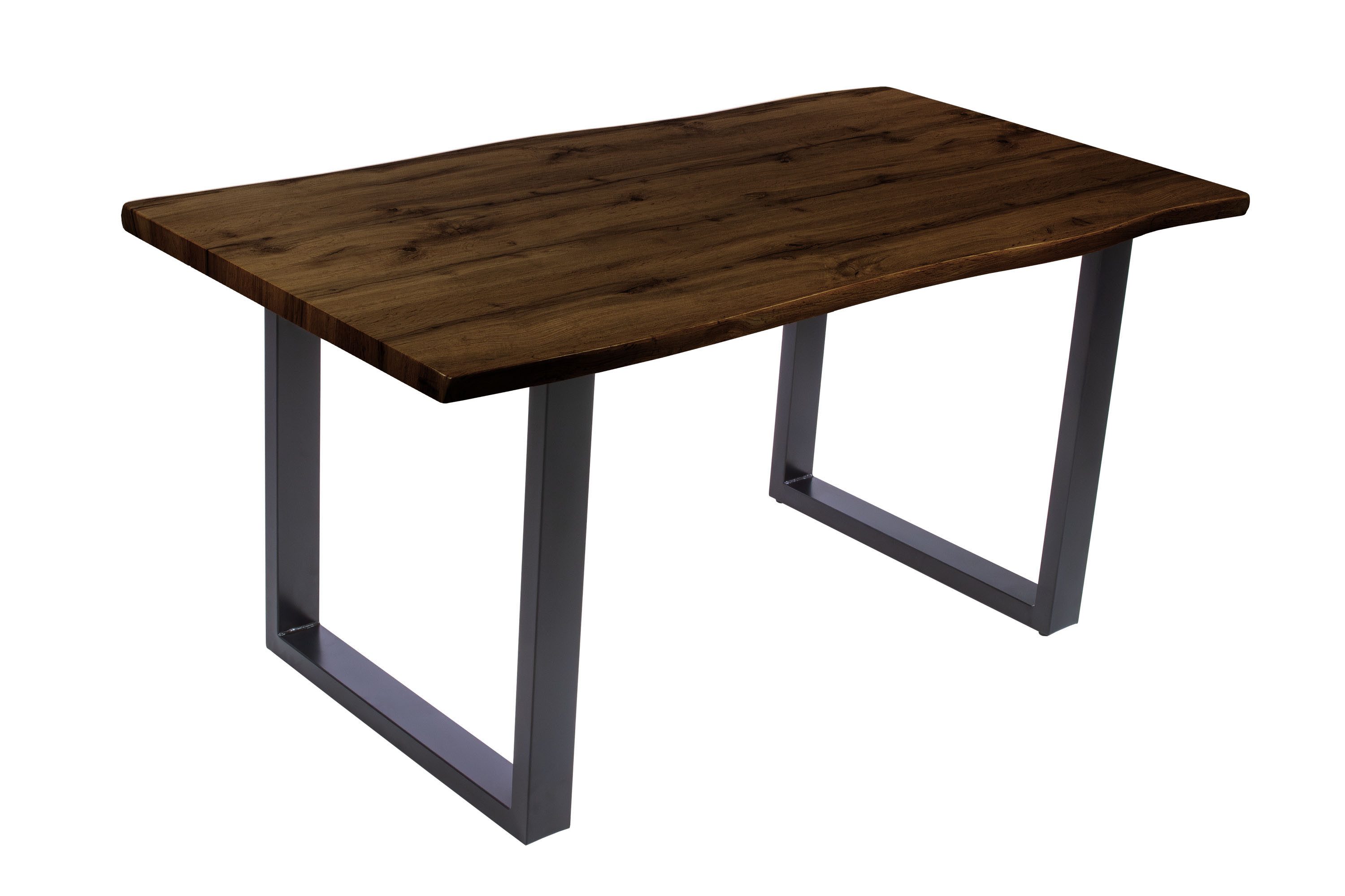 Loreno® Esstisch Josy, Nussbaumholz, Baumkante, MDF-Platte, günstig online kaufen