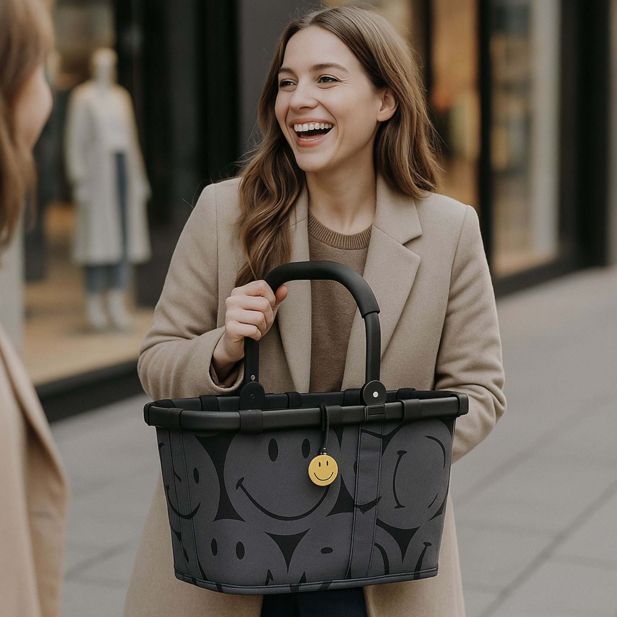 REISENTHEL® Trachtentasche reisenthel carrybag Einkaufskorb smiley grey BK7 günstig online kaufen