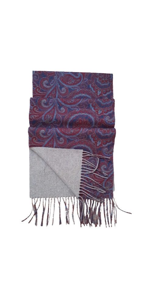 Hemley Strickschal Hemley Herren Wollschal Paisley mehrfarbig Ornamente