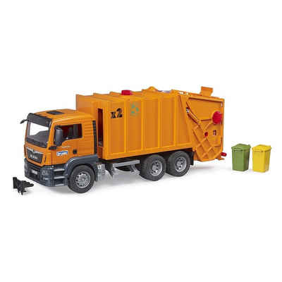 Bruder® Spielzeug-Müllwagen 03760 MAN TGS Müll-LKW, Maßstab 1:16, Orange, für Innen- und Außenbereich