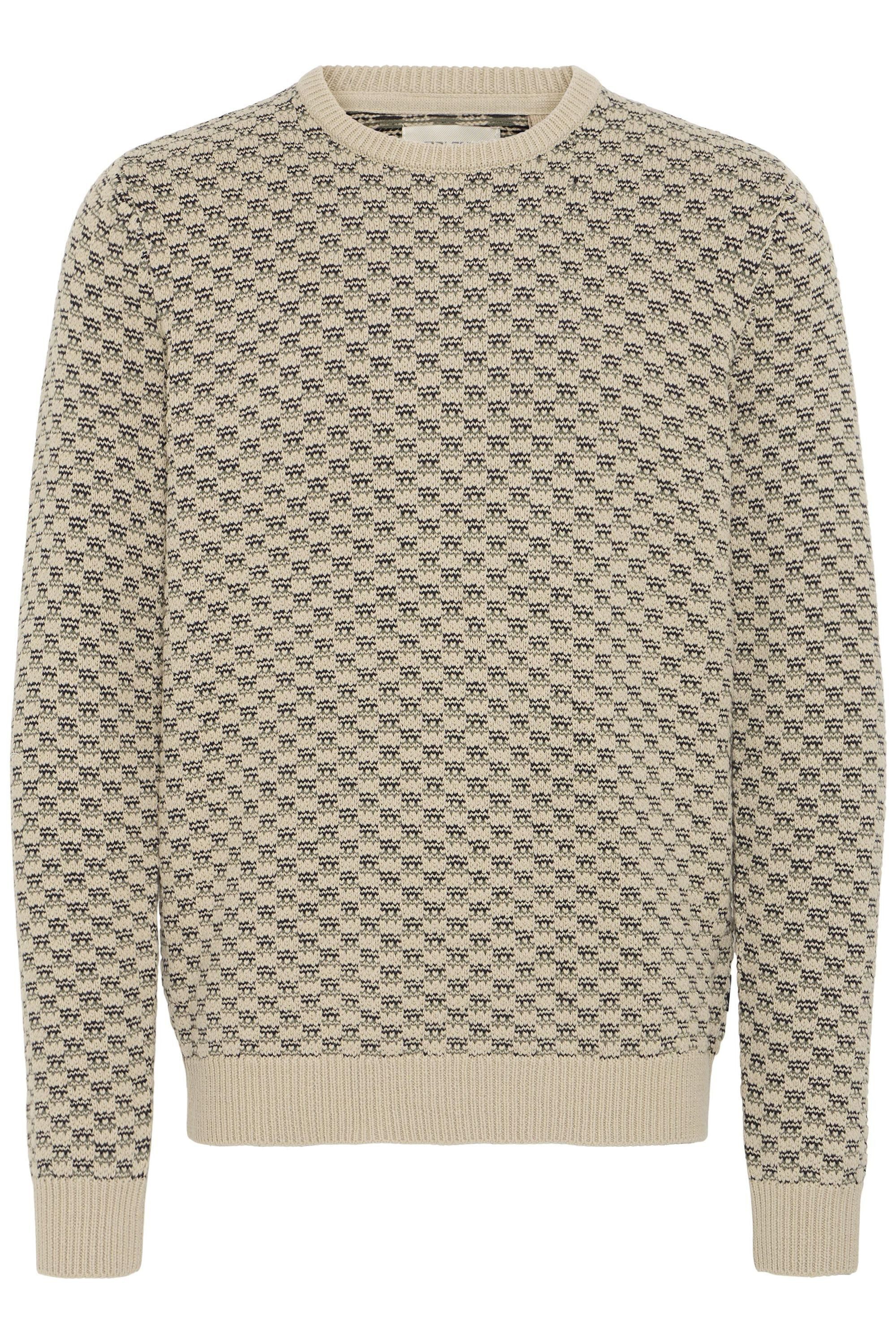 Blend Strickpullover BHBALEN Klassischer Grobstrickpullover mit Zopfmuster günstig online kaufen