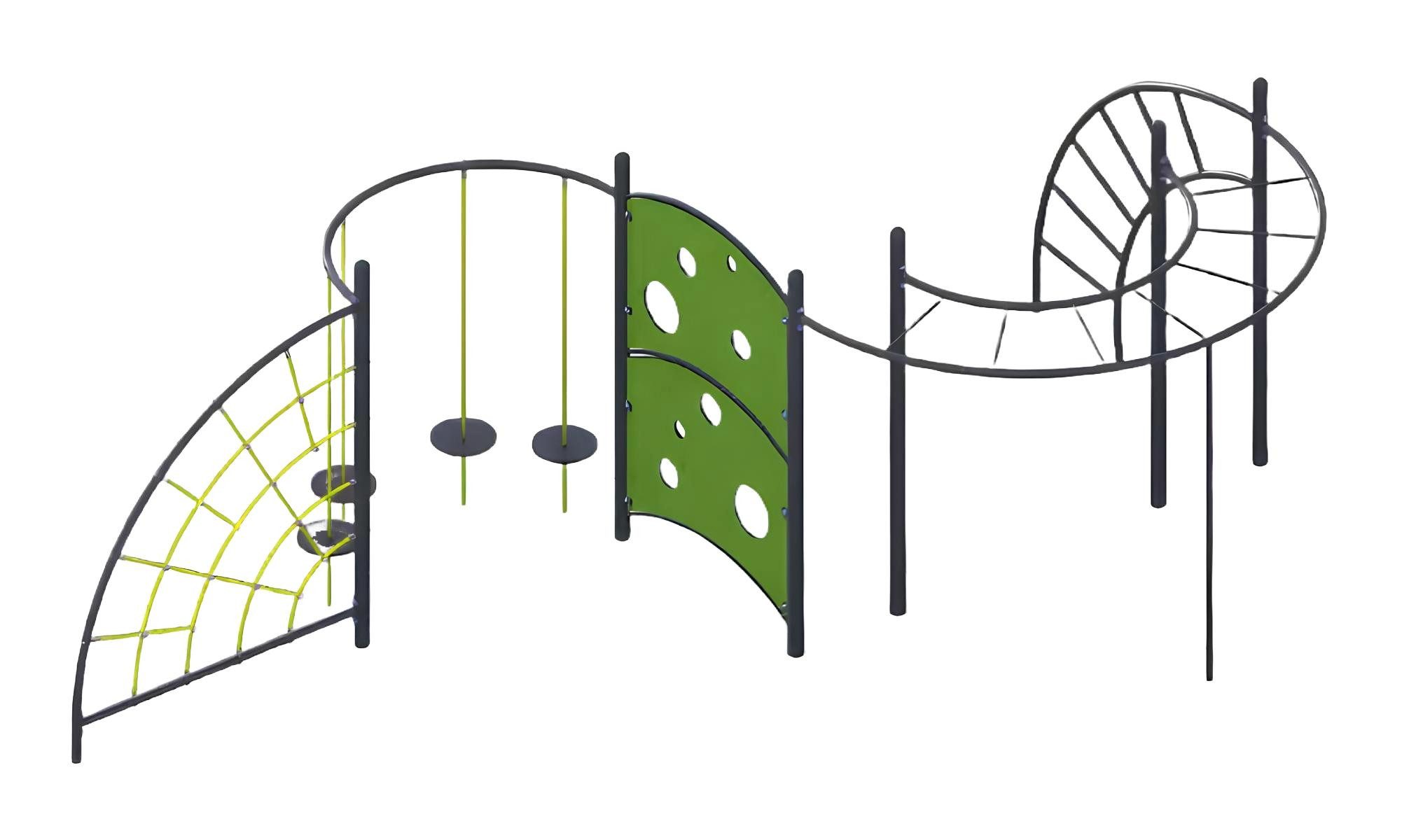 JVmoebel Klettergerüst Seilstangen Aktivplatz Spielplatz Hängeübergänge Kletterstangen, Made in Europa