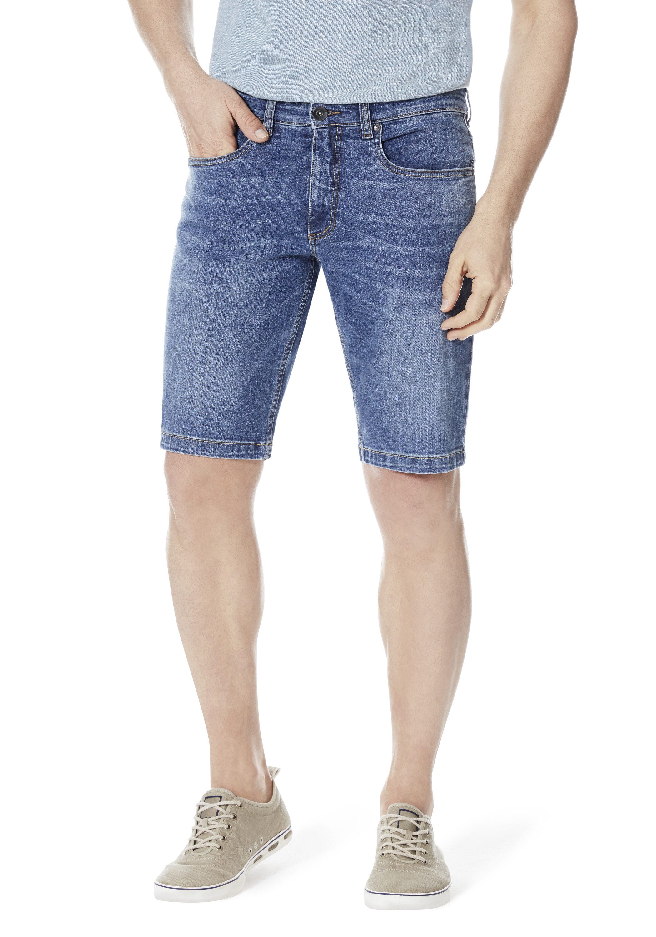 Stooker Men Bermudas 5-Pkt Style Summer Denim Bermudas Sommer Straight Fit Casual Stretchdenim für Herren
