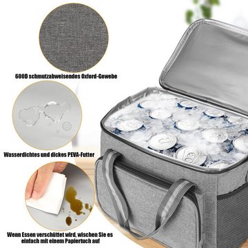 WILGOON Picknickkorb 15L Lunchtasche Faltbar Kühltaschen Thermotasche für Picknick, Kühlkorb Kühltasche für Reisen/Picknick/Einkaufen