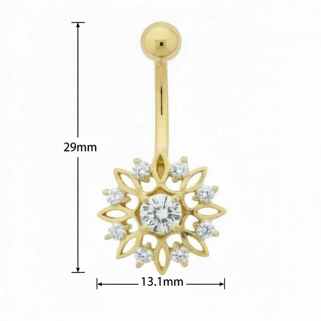 Karisma Schmuck Bauchnabelpiercing Damen Echt Gold 585/14 Karat Bananabell günstig online kaufen