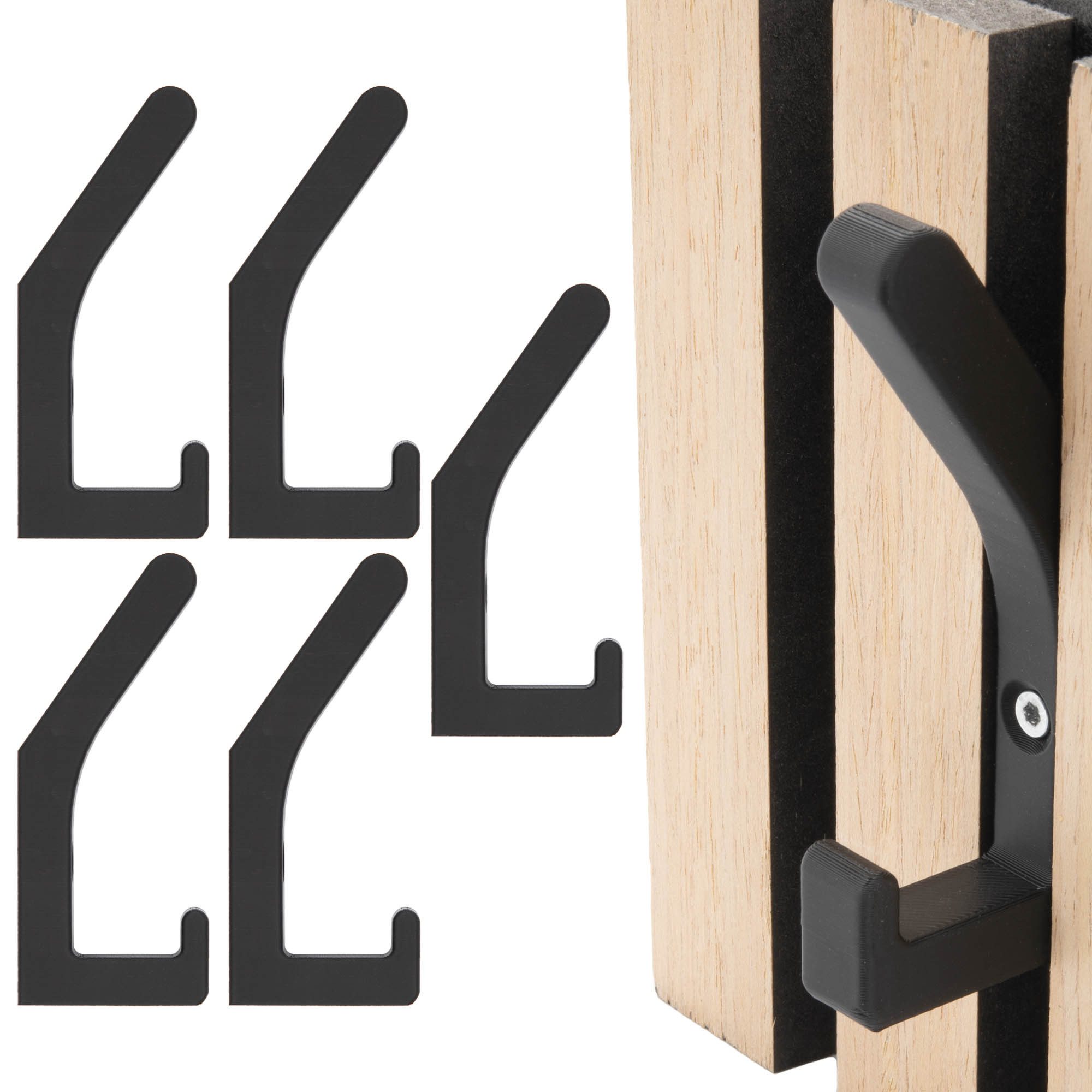 TSB Werk Kleiderhaken Garderobenhaken Akustikpaneele Kleiderhaken, (5-St), günstig online kaufen