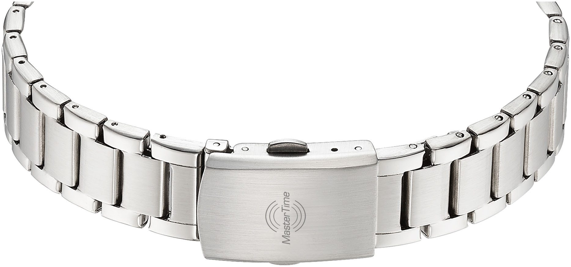 MASTER TIME Funkuhr MTLA-10912-31M, Quarzuhr, Armbanduhr, Damenuhr, Edelstahlarmband, analog, digital