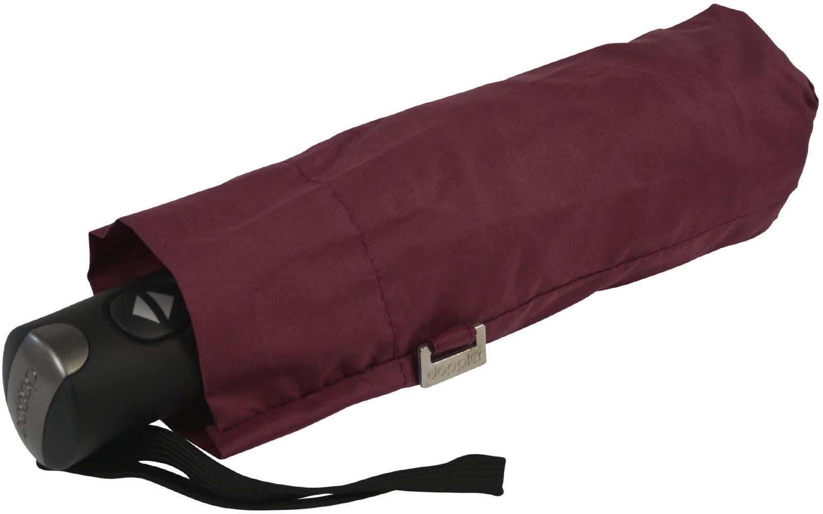 doppler® Taschenregenschirm Magic XS Carbonsteel elegant Automatikschirm stabil - ultra blue, und kleiner bordeaux Auf-Zu-Automatik