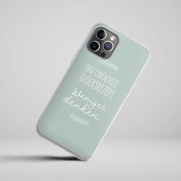 DeinDesign Handyhülle Das einfachste Glücksrezept, Apple iPhone 12 Pro Max Silikon Hülle Bumper Case Handy Schutzhülle
