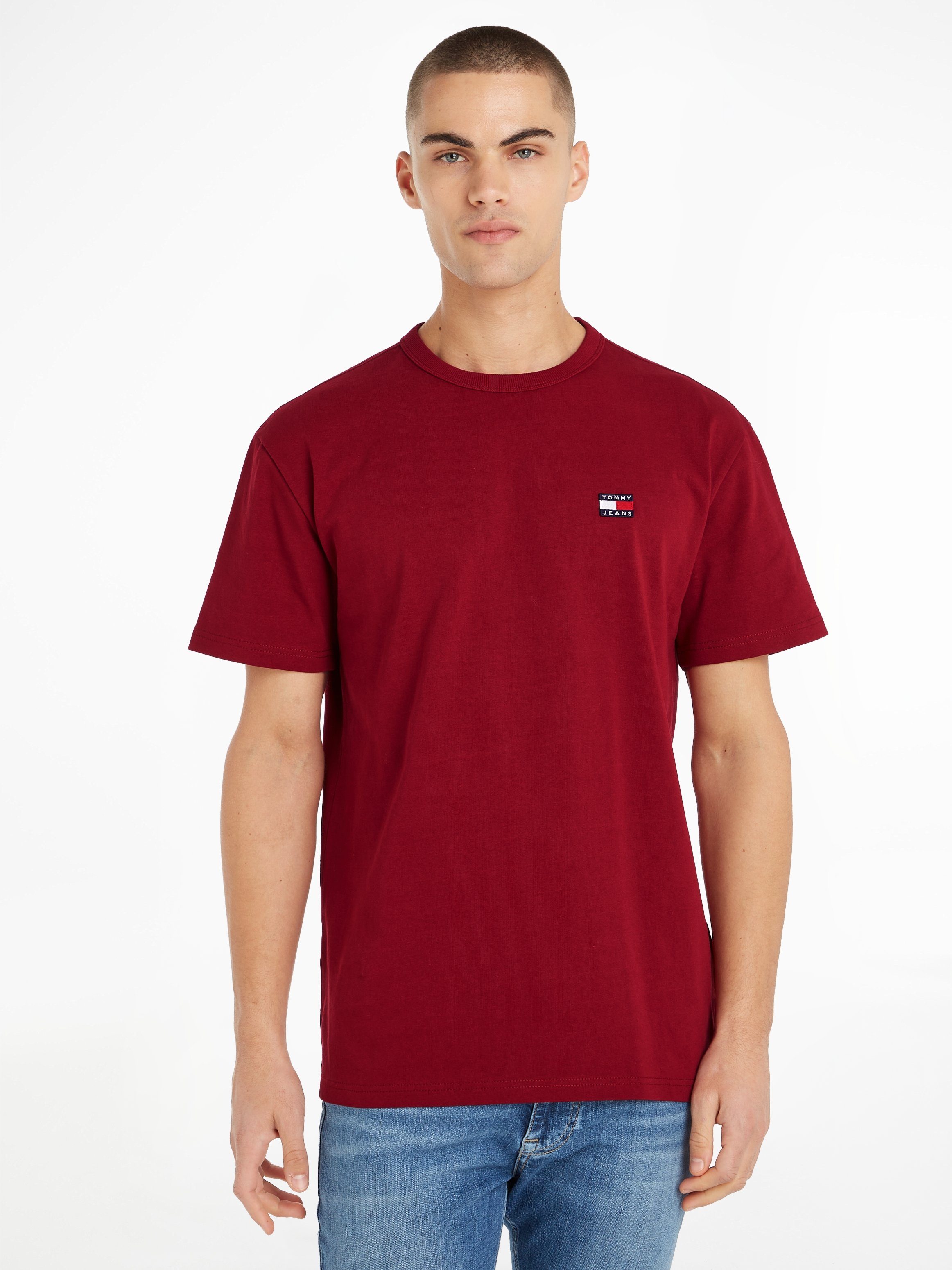 Tommy Jeans BADGE XS TOMMY CLSC TEE Rouge TJM T-Shirt