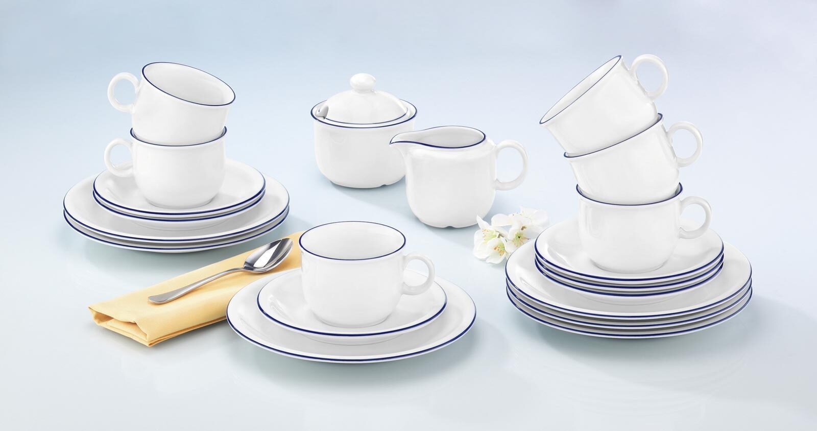 Seltmann Weiden Milchkännchen Compact Blaurand Milchkännchen 230 ml, 230 l, (1x Milchkännchen, 1-St)