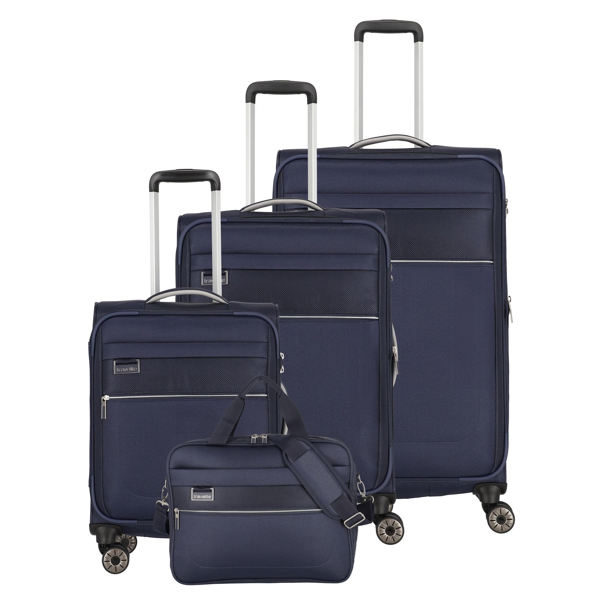 travelite Trolleyset Miigo, 4 Rollen, (4-teilig, 4 tlg), PET