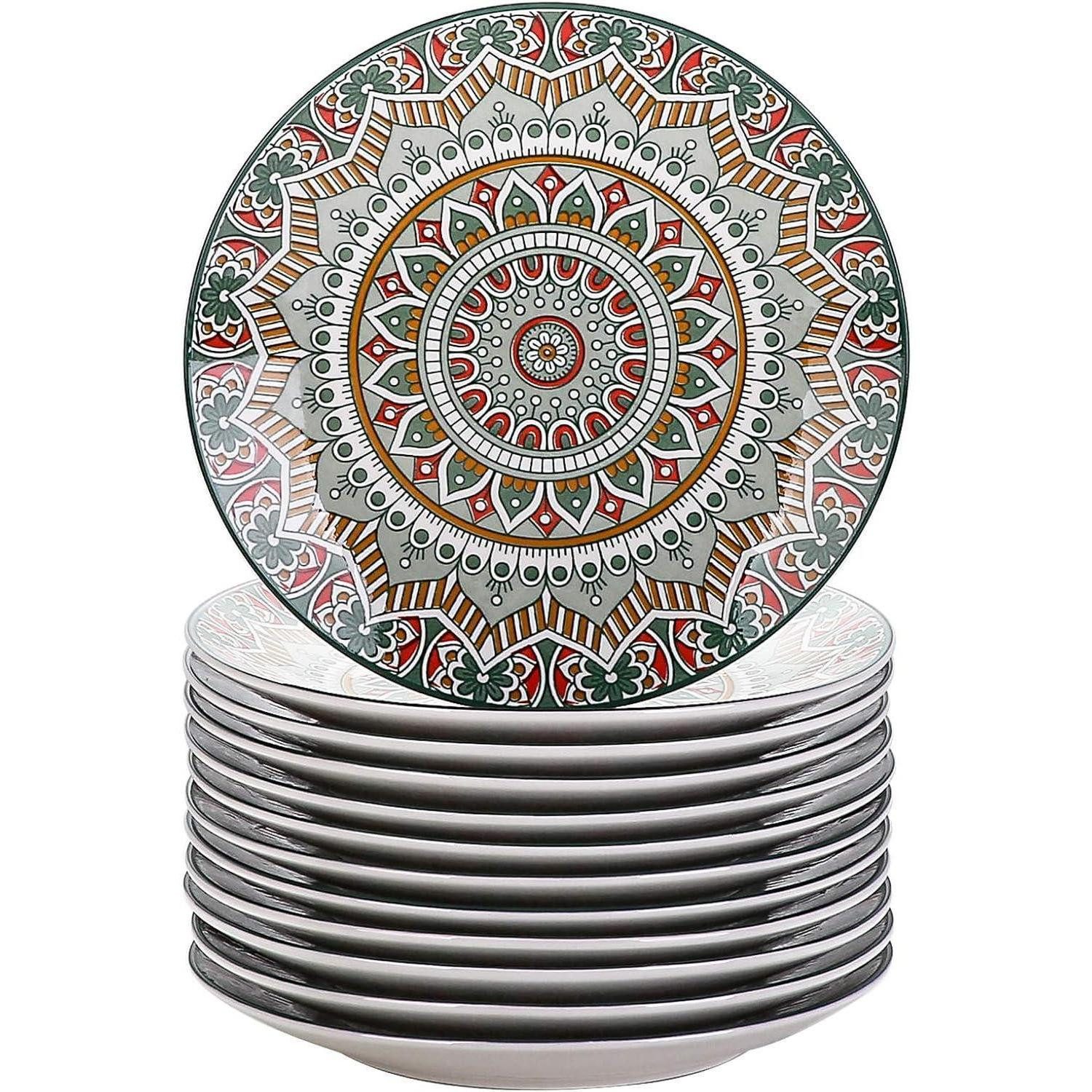 LuxusKollektion Küchenorganizer-Set Kuchenteller Dessertteller 12 piece dessert plates Dunkelblau