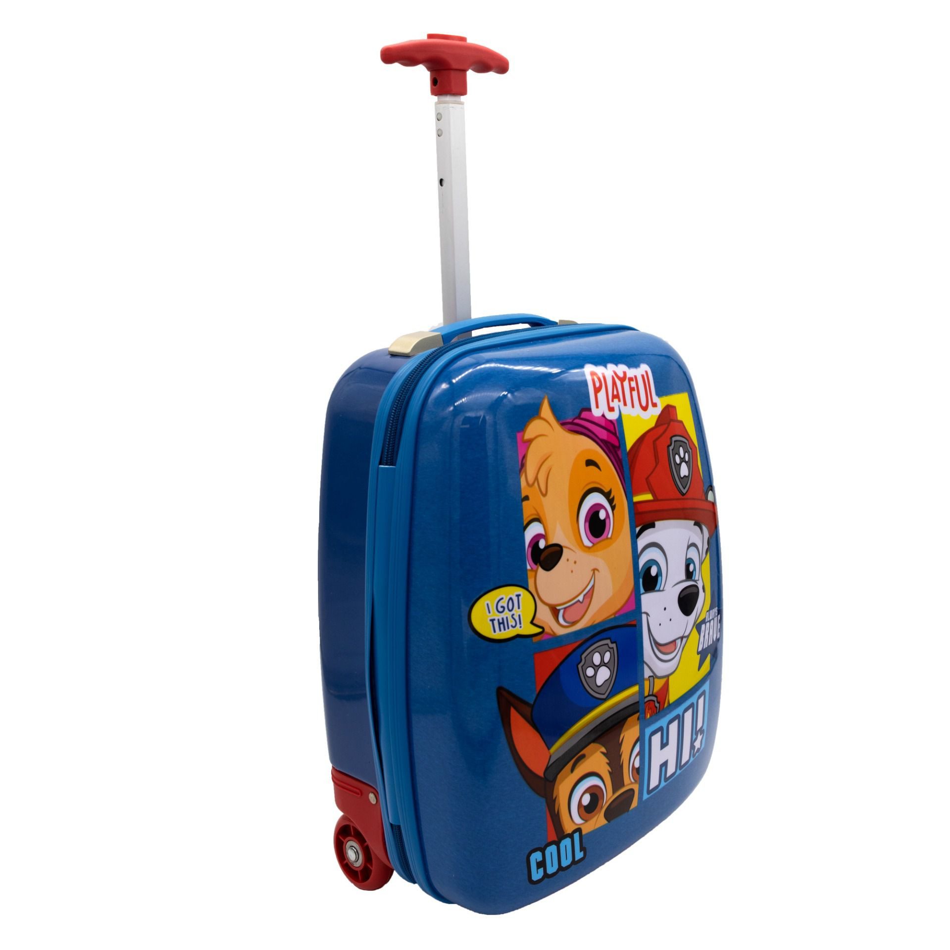 PAW PATROL Kinderkoffer Leichter Trolley für junge Reisende in Blau