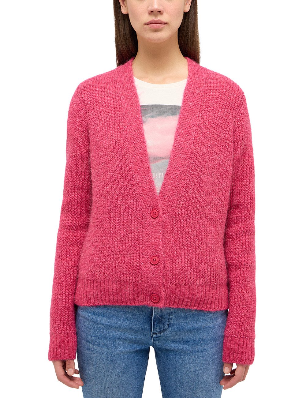 MUSTANG Cardigan Style Sedalia mit Knöpfen günstig online kaufen