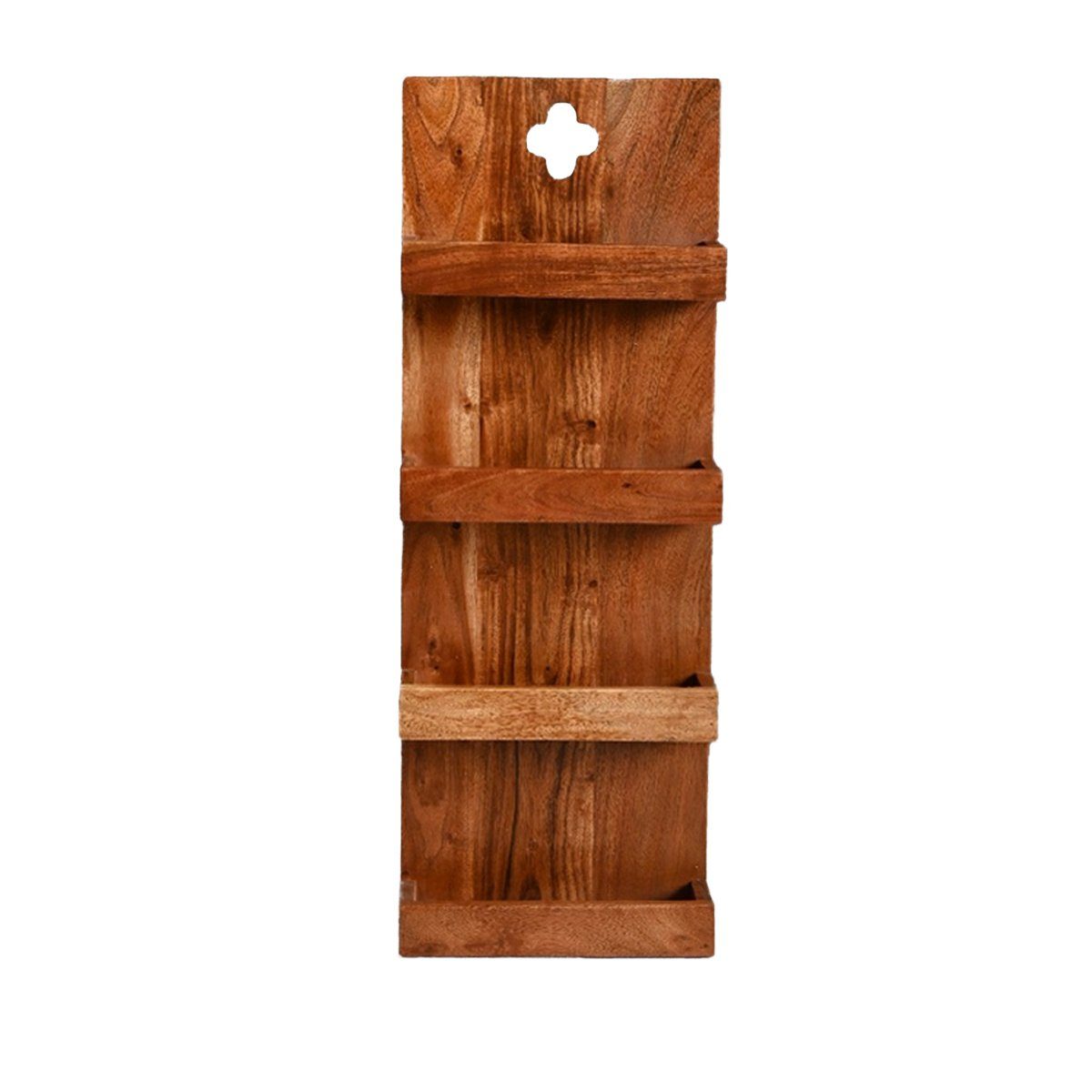 Sitheim® Wandregal Massives Küchenregal ROMEO 80cm Akazienholz Wandregal – Bild 5 von 5
