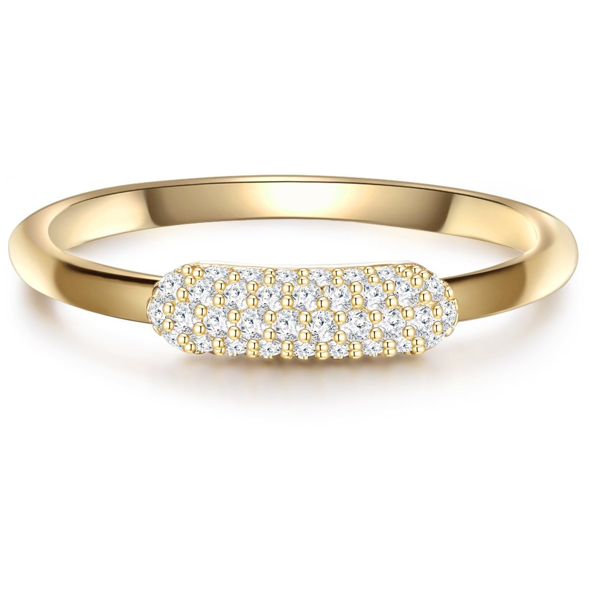 Silberring gelbgold