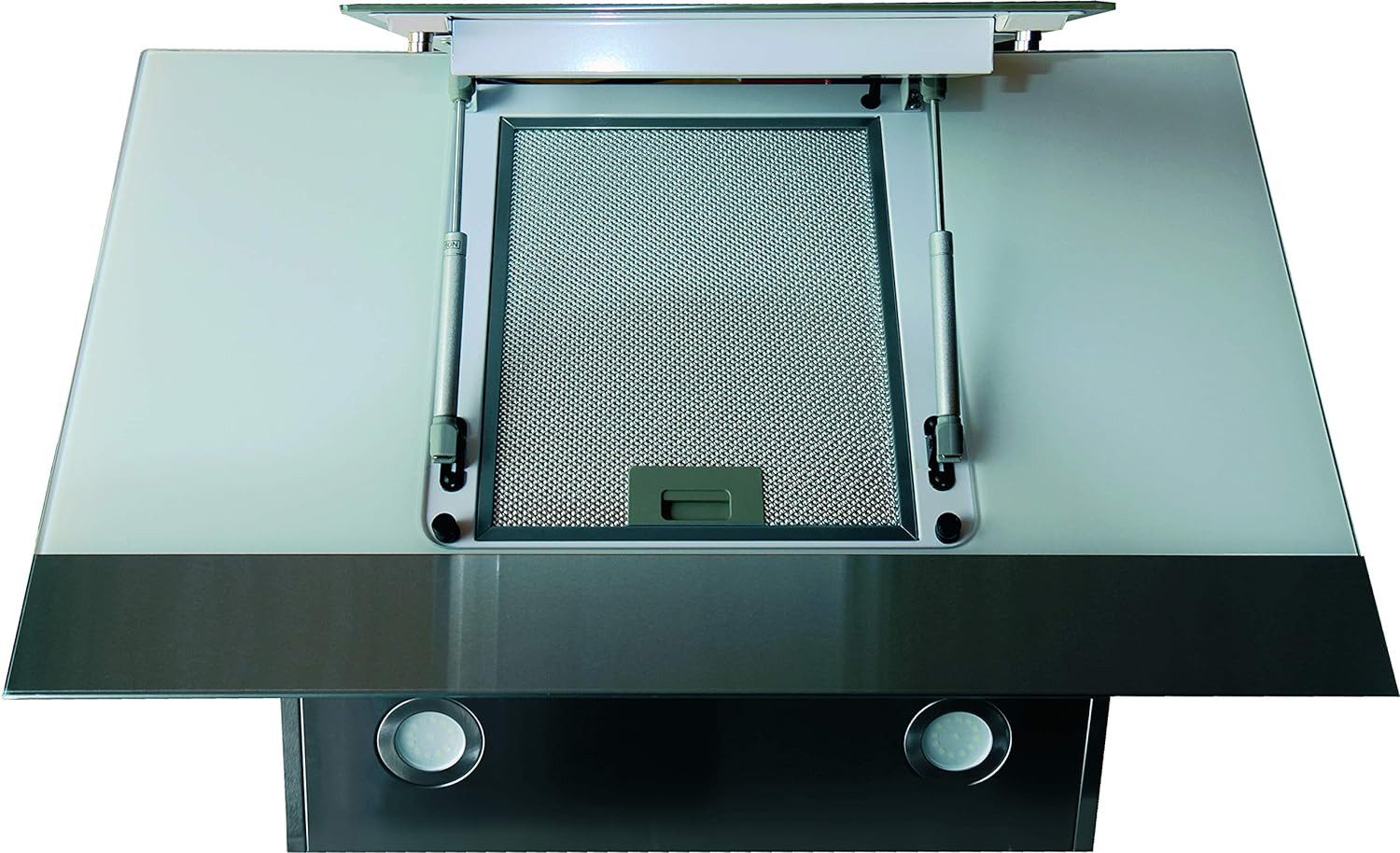 Kaiser Küchengeräte Kopffreihaube AT 8438 FW. Wand-Dunstabzugshaube 80 cm, in Weiß Glas, 910 m³/h AT 8438 FW. Wand-Dunstabzugshaube 80 cm, in Weiß Glas, 910 m³/h, Dunstabzugshaube 80 cm, in Weiß,Weiß Glas, 910 m³/h