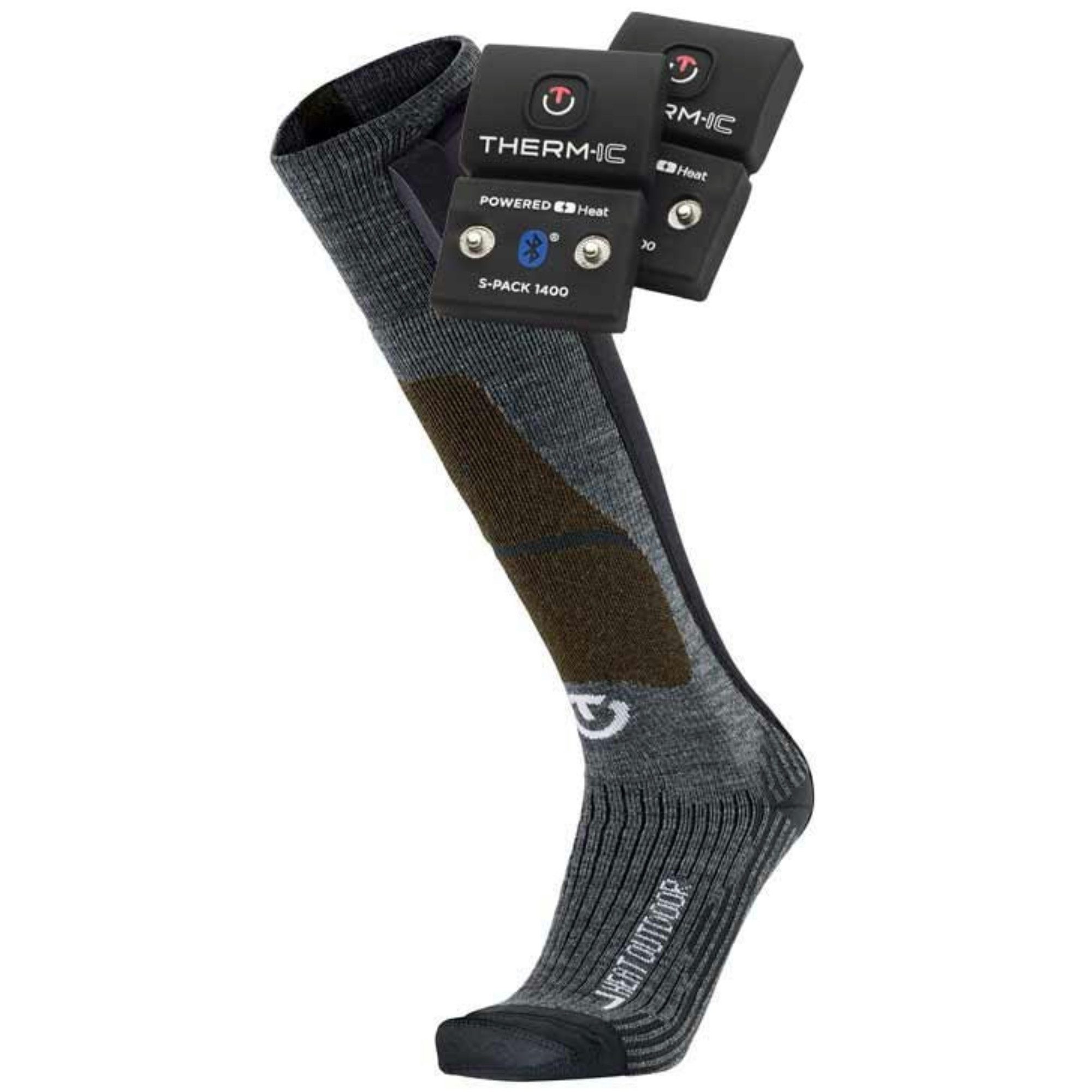 THERM-IC Strümpfe Set von beheizbaren Skisocken inkl. Batterien - Heat Fusion Outdoor +