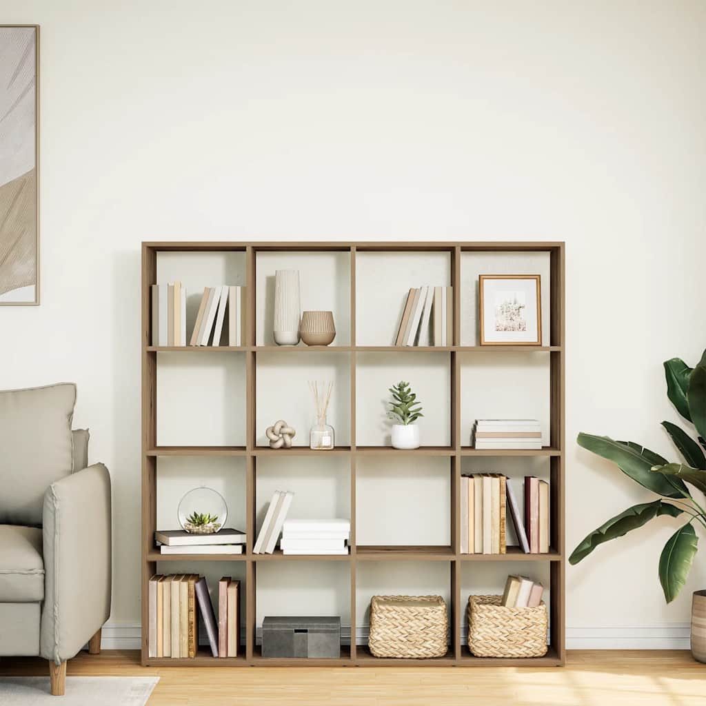 vidaXL Bücherregal Bücherregal Artisan-Eiche 137,5x29x137,5 cm Holzwerkstoff, 1-tlg.